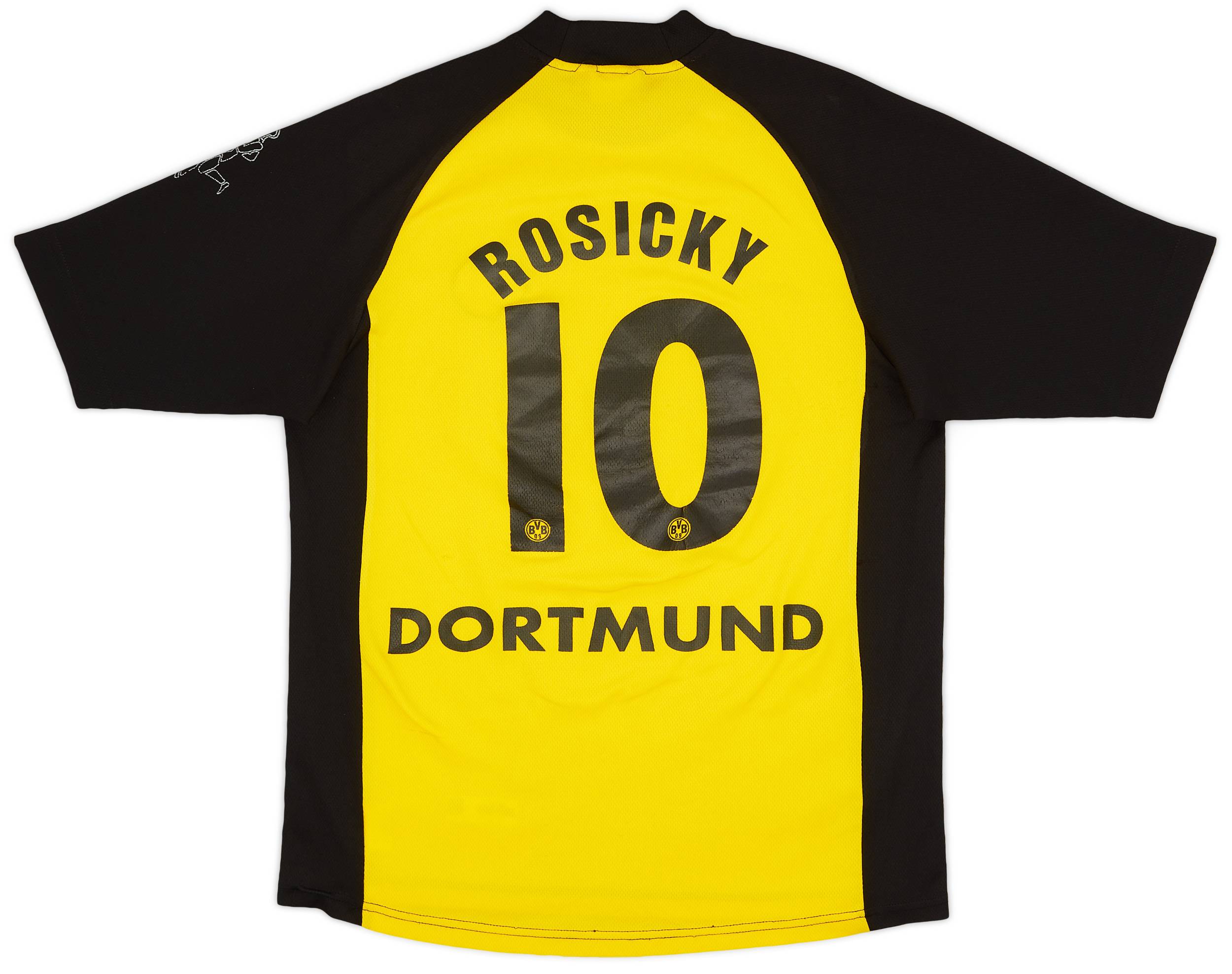 2001-02 Borussia Dortmund Home Shirt Rosicky #10 - 6/10 - (M)