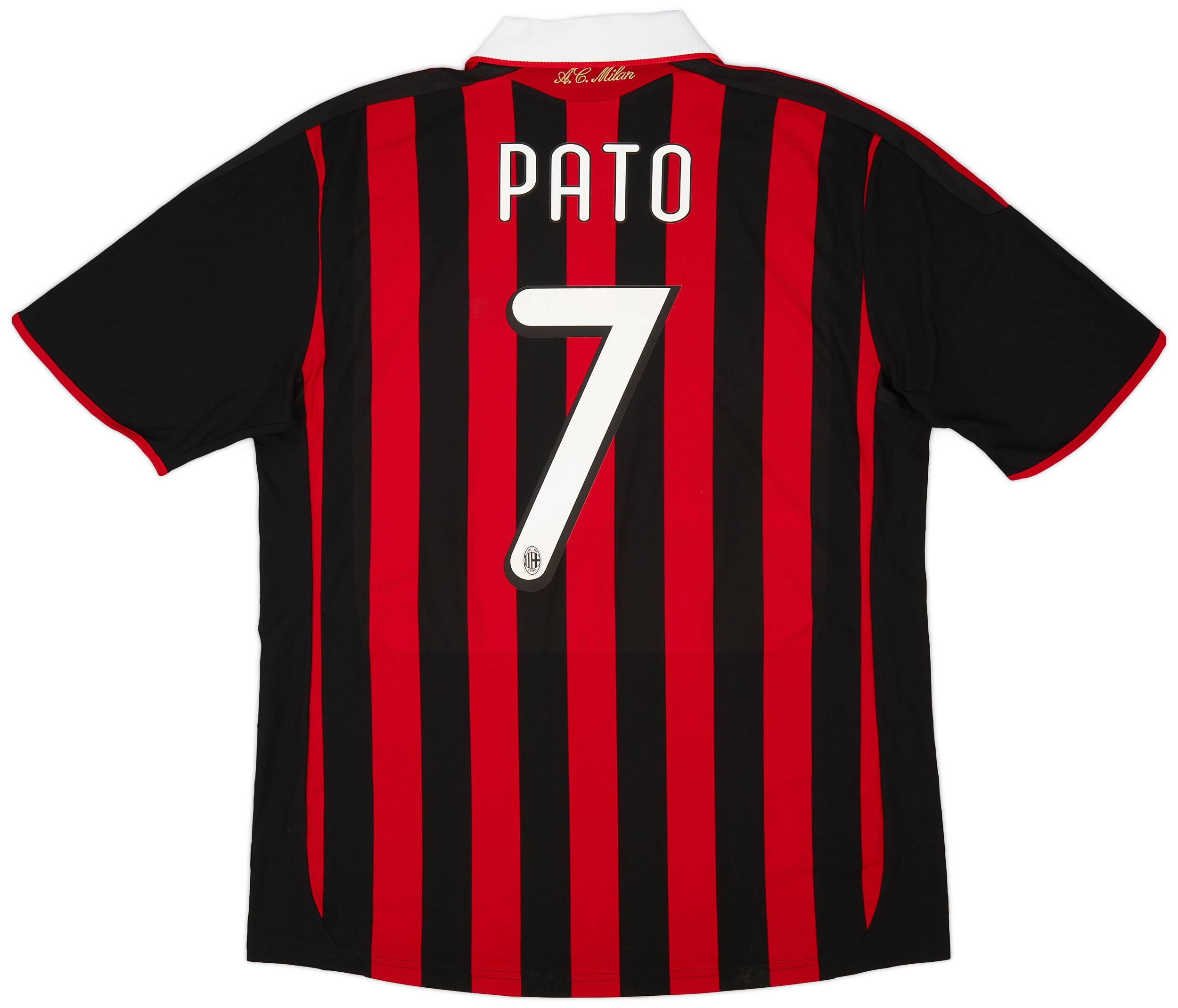 2009-10 AC Milan Home Shirt Pato #7 - 8/10 - (L)