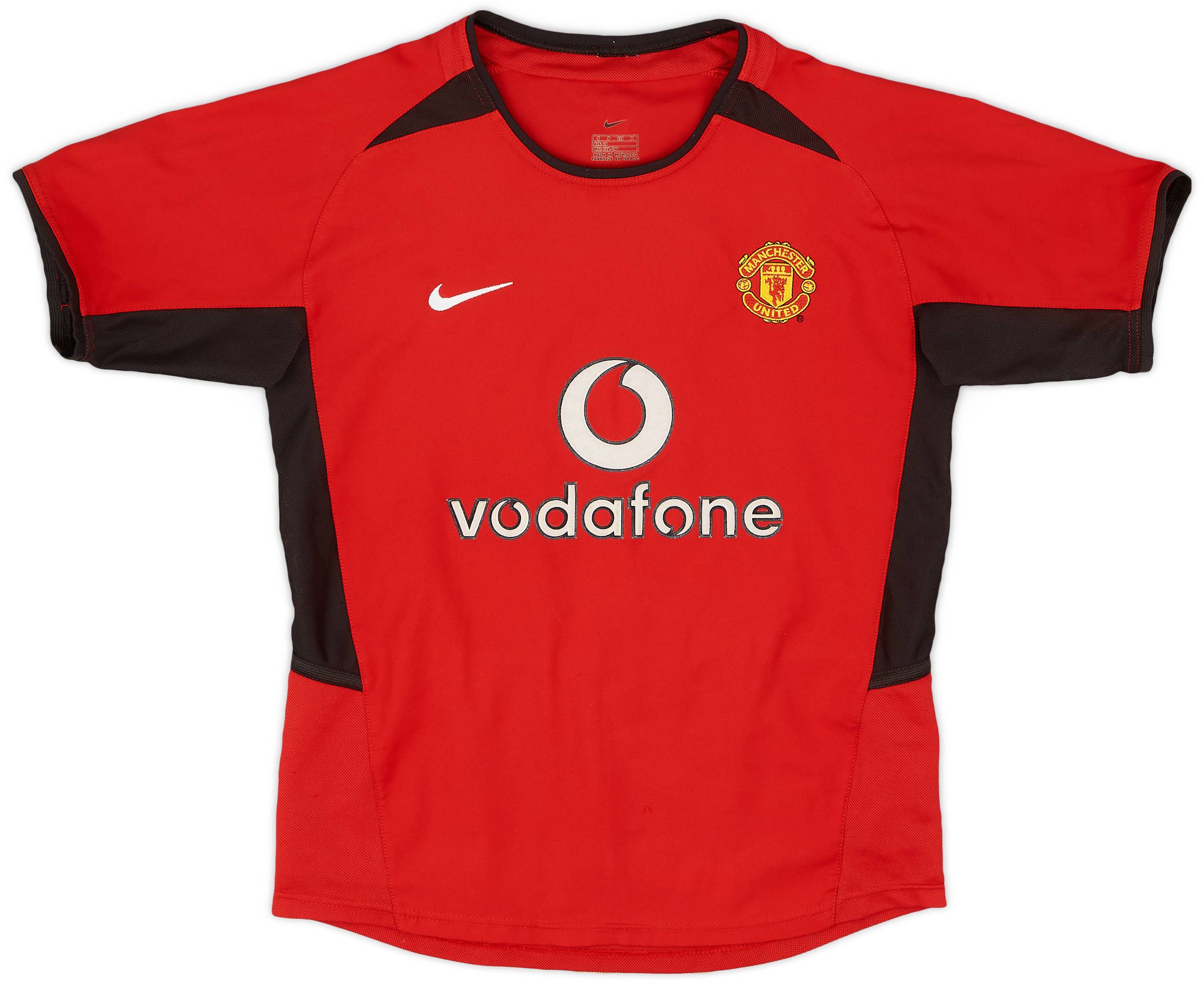 2002-04 Manchester United Home Shirt - 9/10 - (S.Boys)