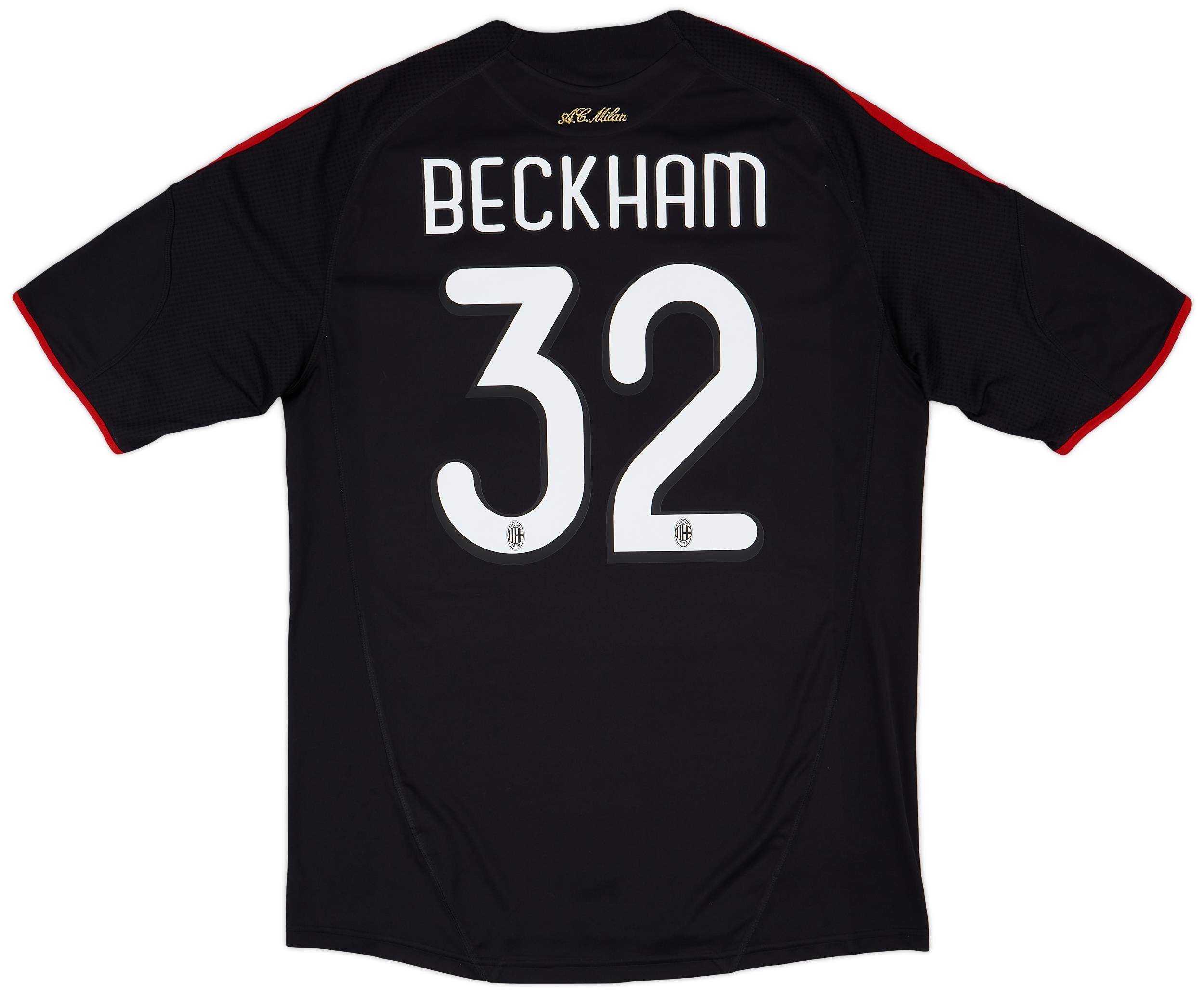 2009-10 AC Milan Third Shirt Beckham #32 - 8/10 - (XL)
