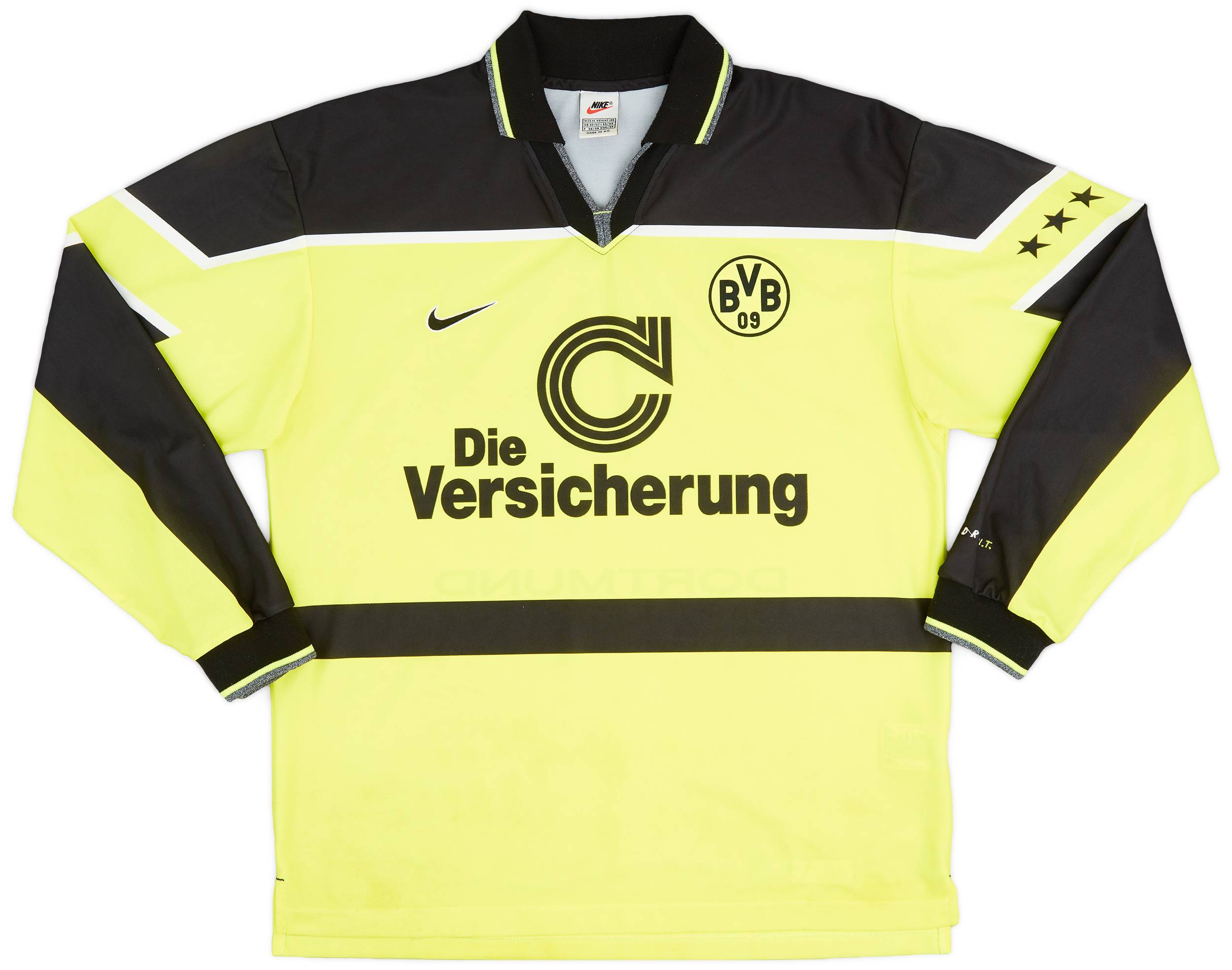 1997-98 Borussia Dortmund Player Issue Home L/S Shirt - 8/10 - (XL)