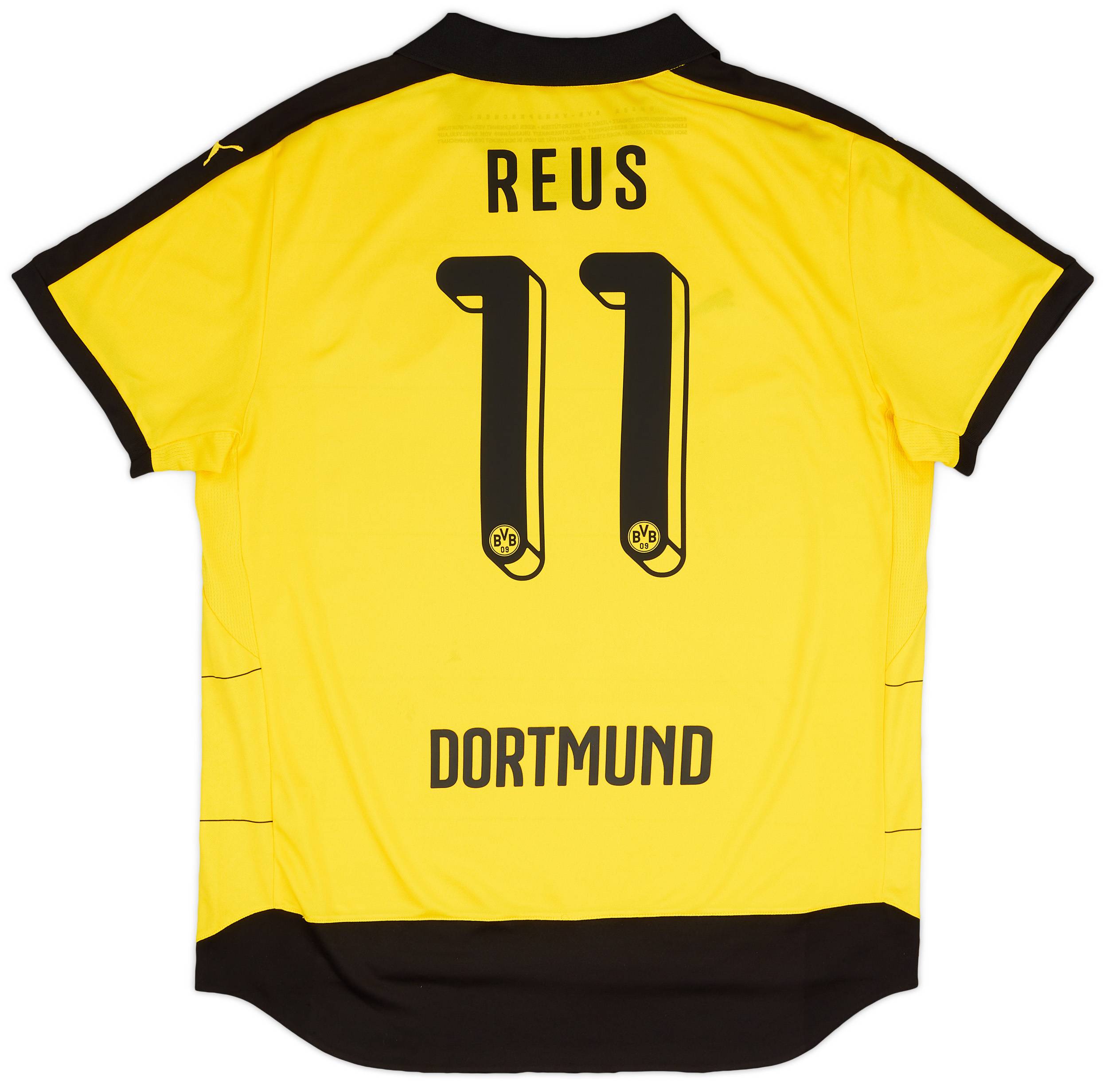 Borussia Dortmund REUS 11 シャツ 2015-16 Borussia Dortmund Home Shirt Reus #11 - 8/10 - (XL)