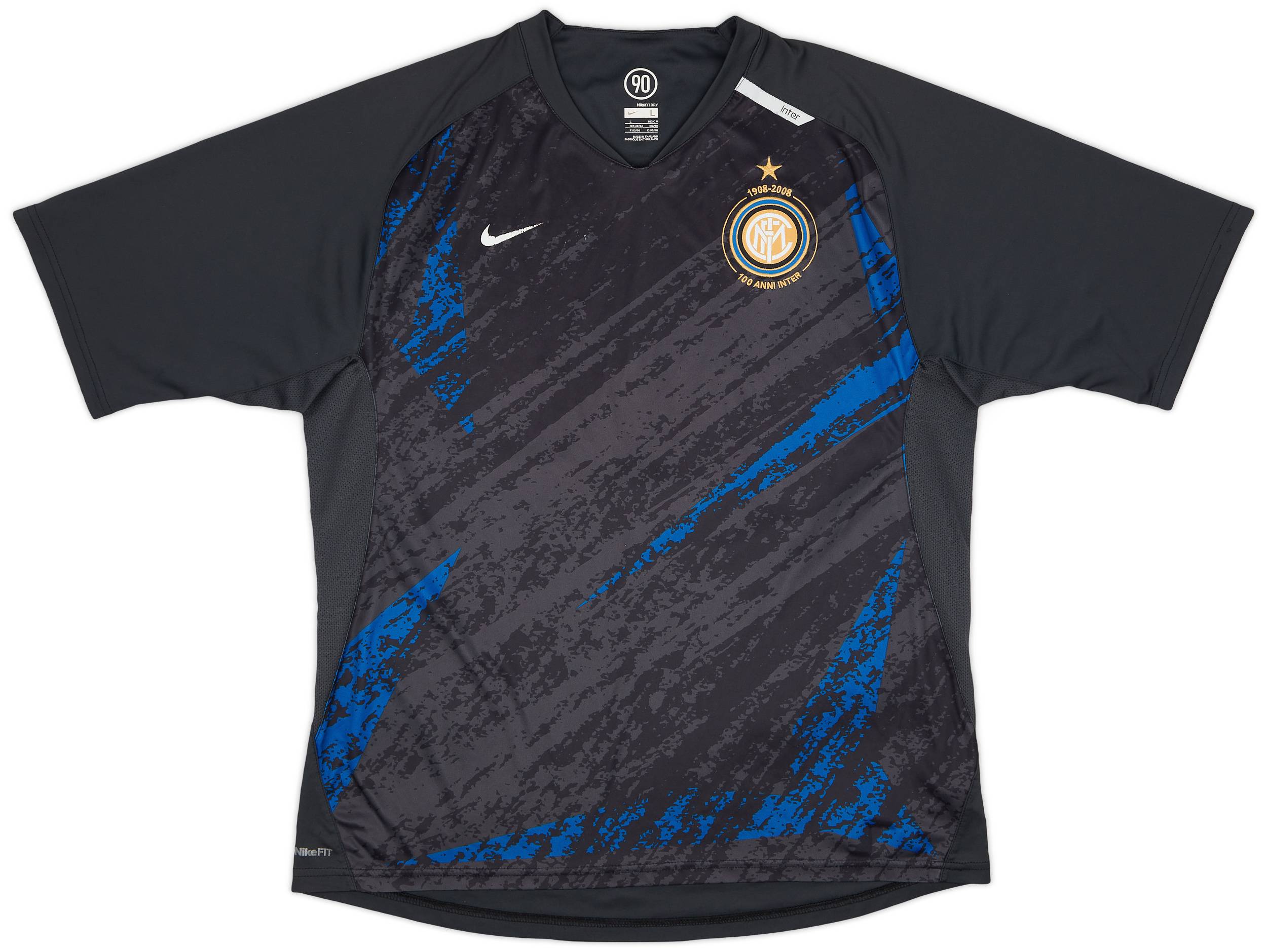 2007-08 Inter Milan Nike Anniversary Training Shirt - 8/10 - (L)