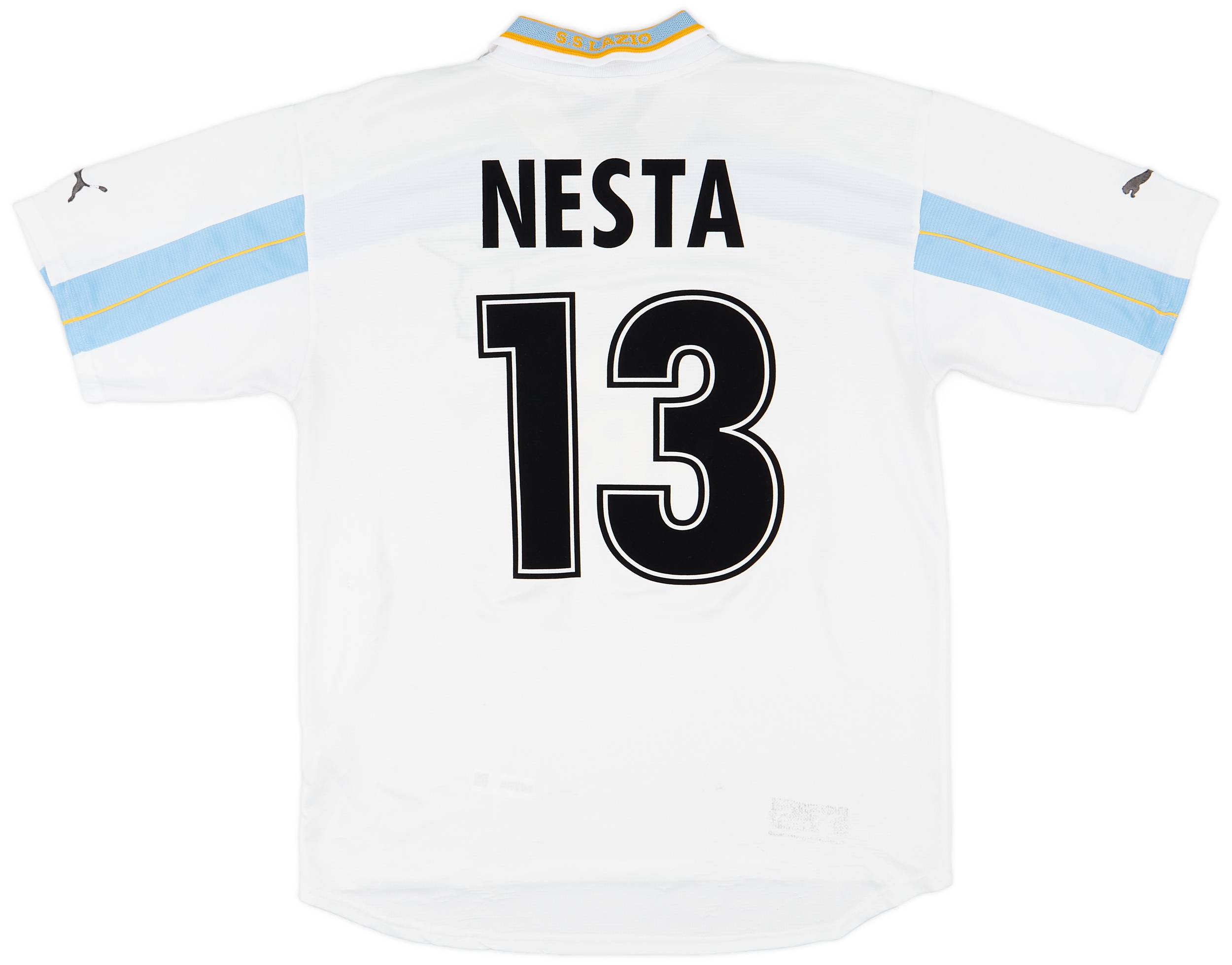 1999-00 Lazio Centenary Home Shirt Nesta #13 - 6/10 - (XL)