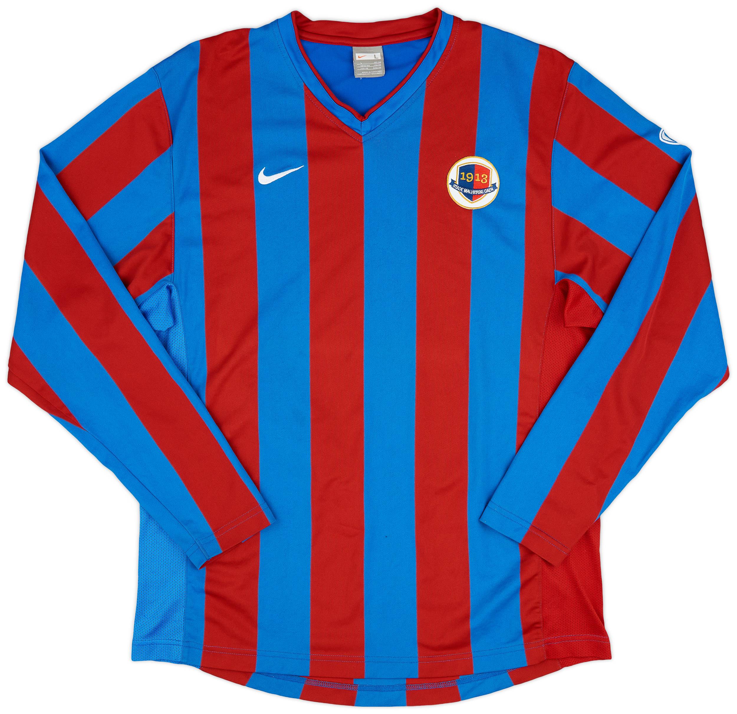 2007-08 Caen Home L/S Shirt - 8/10 - (L)