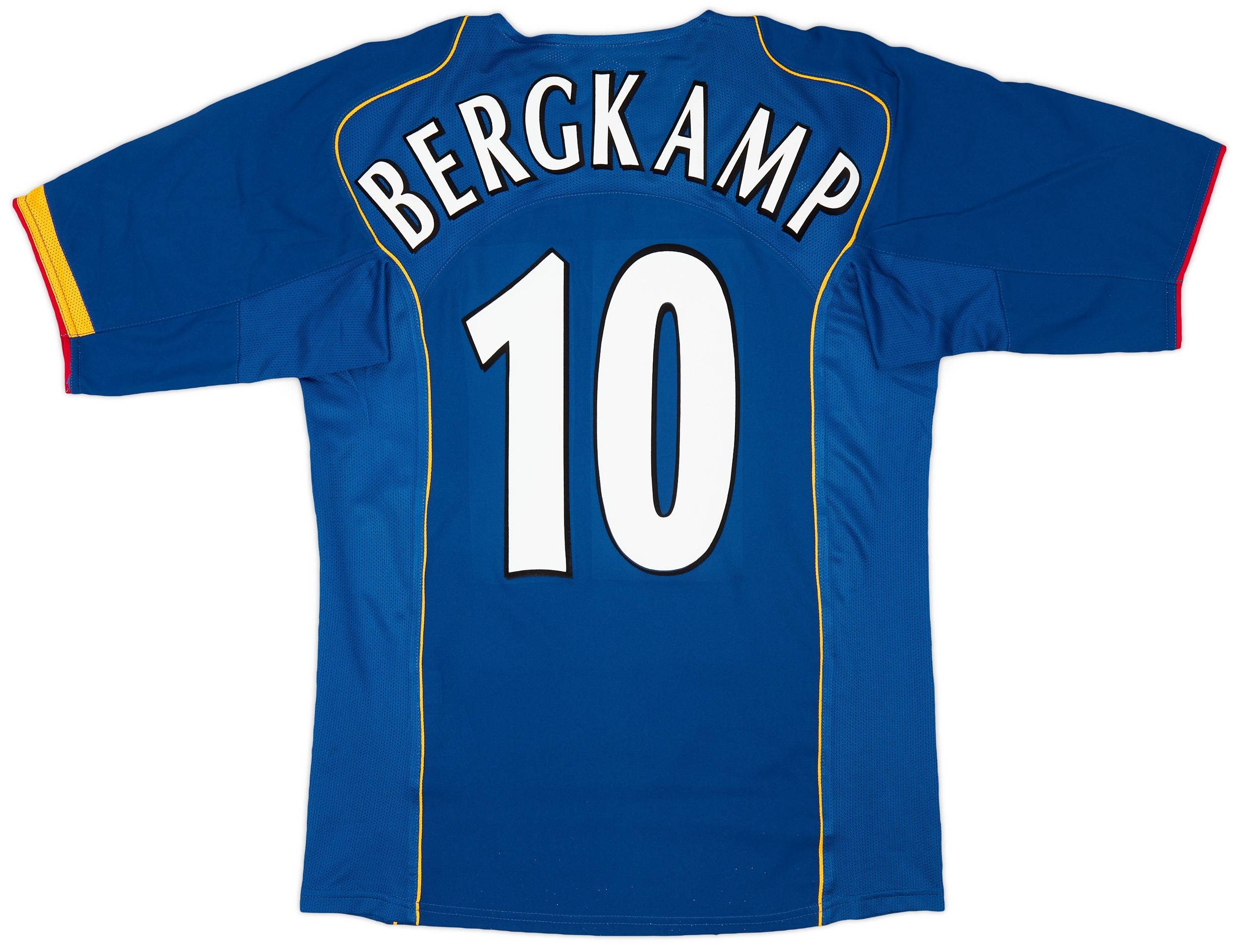 2004 06 Arsenal Away Shirt Bergkamp 10 7 10 S
