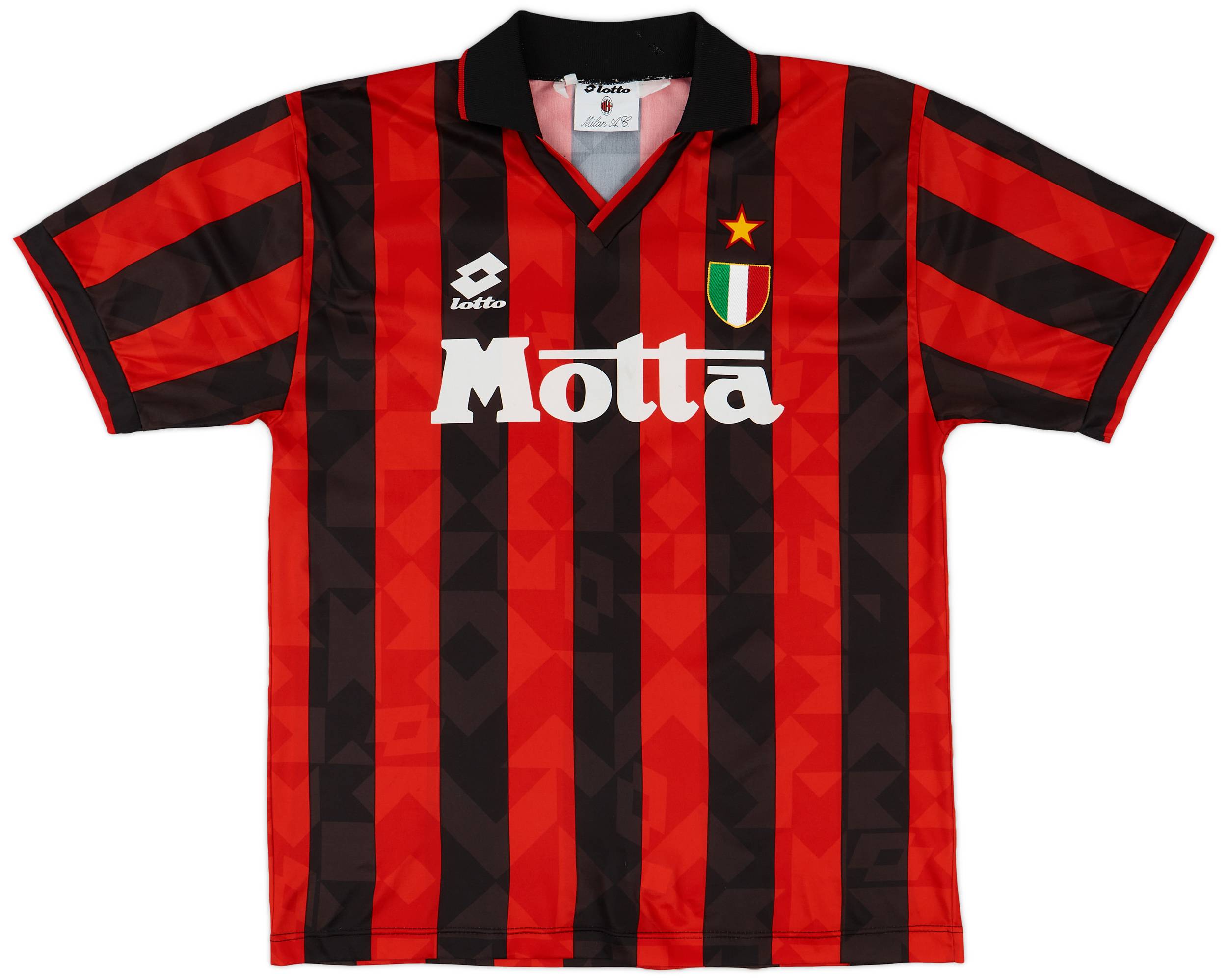 ウェア 93/94 AC Milan uniform made in Italy 1993-94 AC Milan Home Shirt - 9/10 - (L)