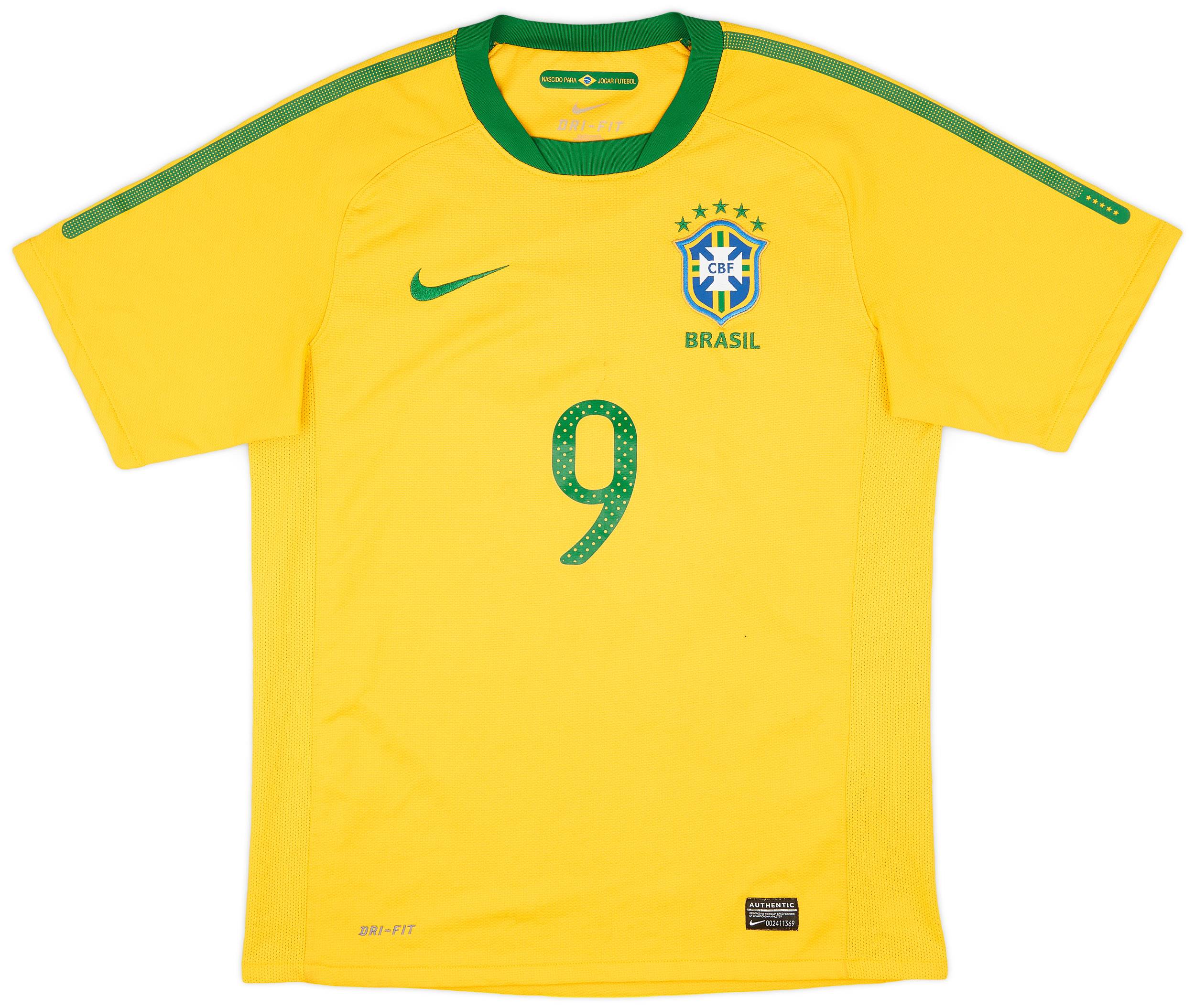 2010 11 Brazil Home Shirt 9 7 10 S