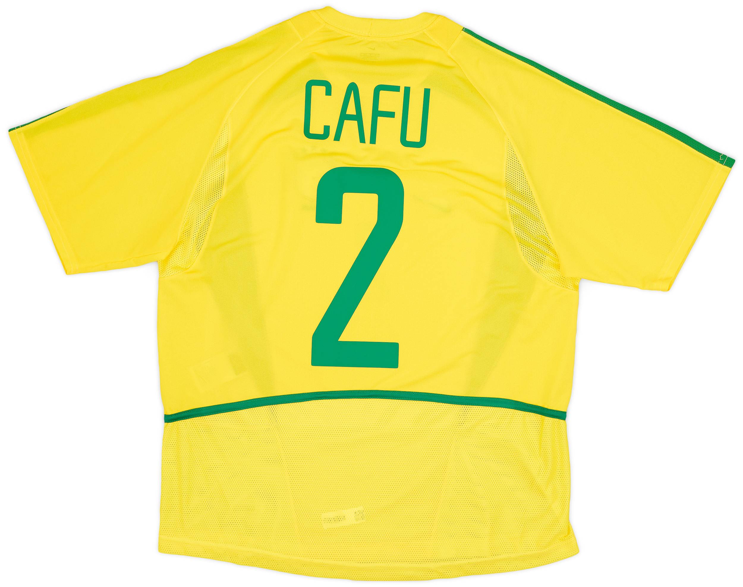 2002 04 Brazil Home Shirt Cafu 2 9 10 S