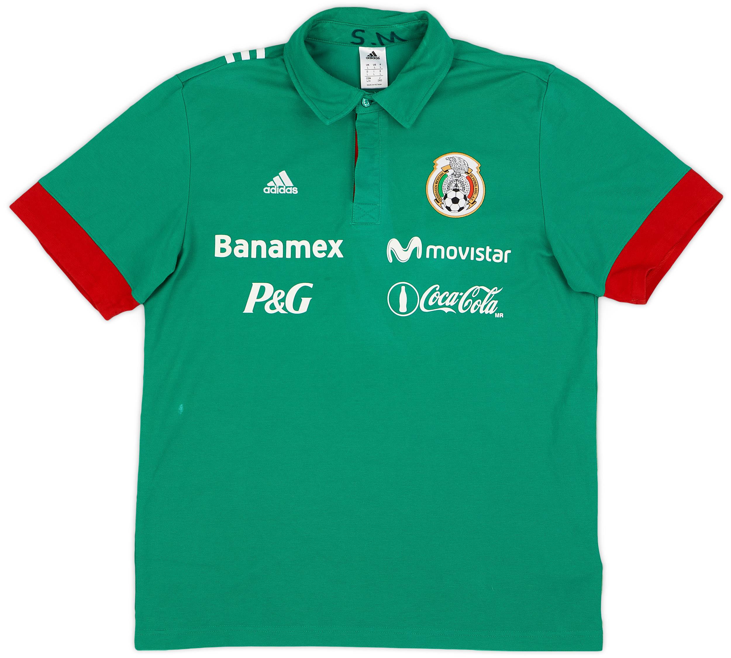 2013 14 Mexico Player Issue adidas Polo Shirt 8 10 L