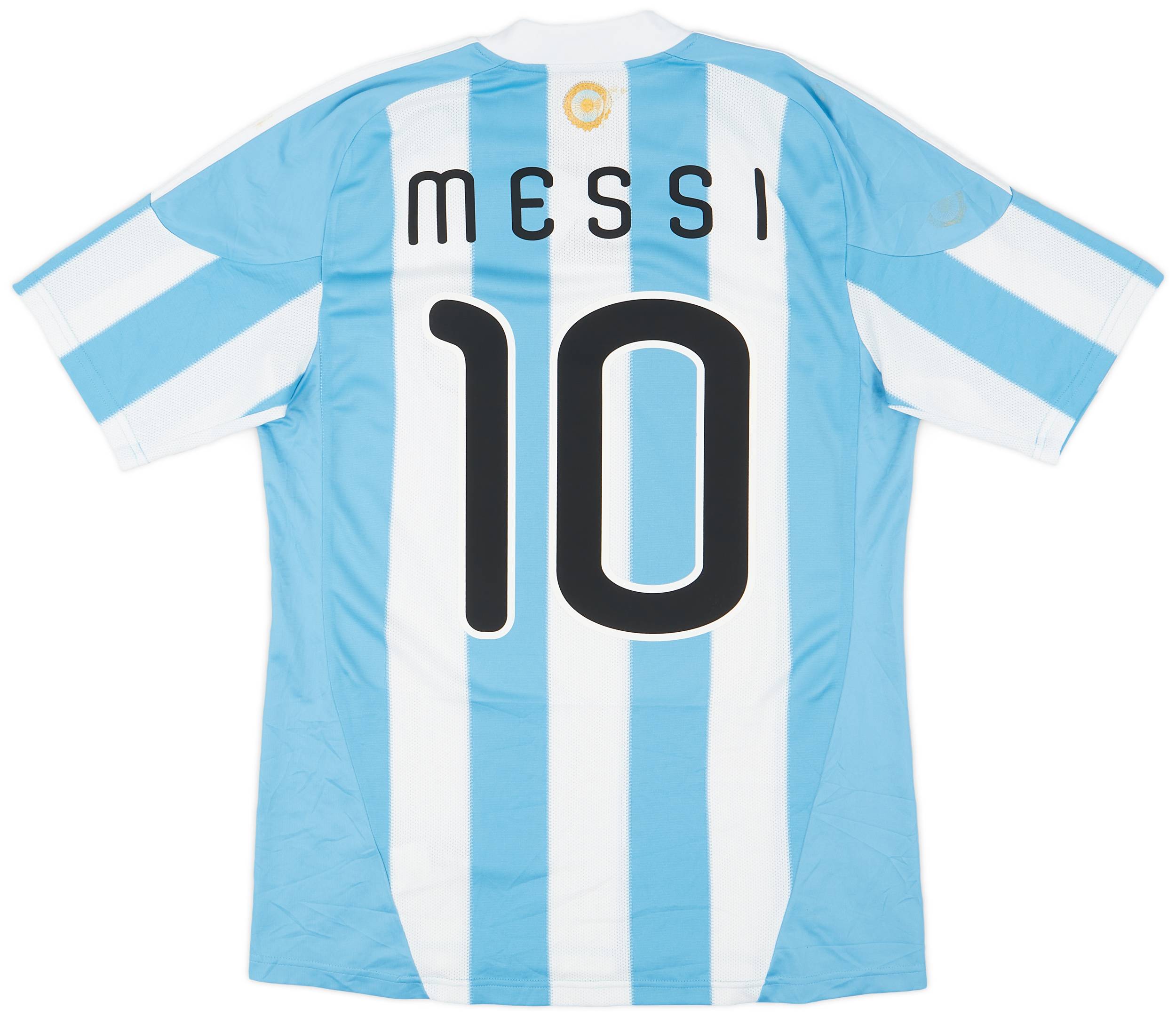 2010-11 Argentina Home Shirt Messi #10 - 7/10 - (M)