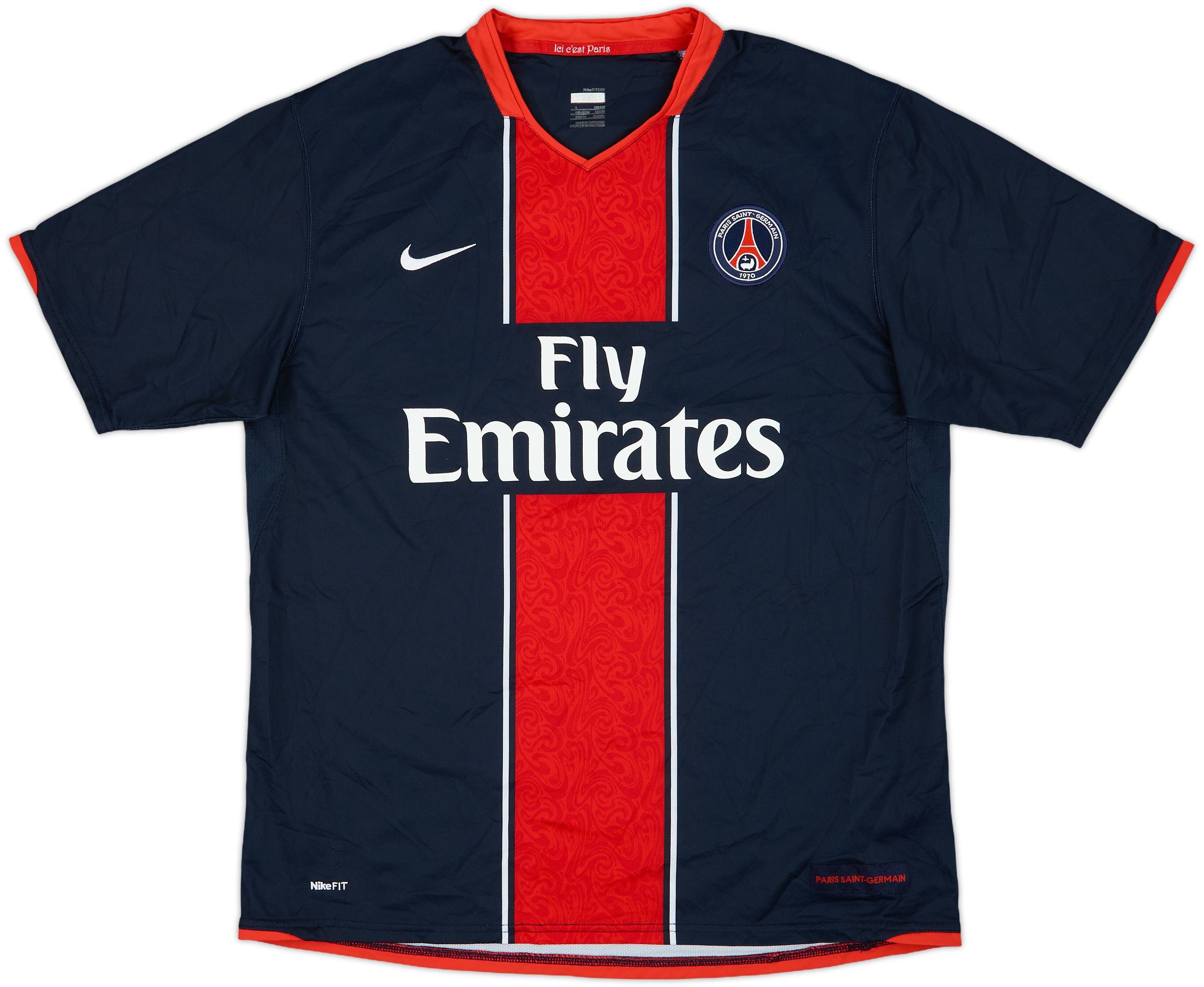 2007-08 Paris Saint-Germain Home Shirt - 7/10 - (L)