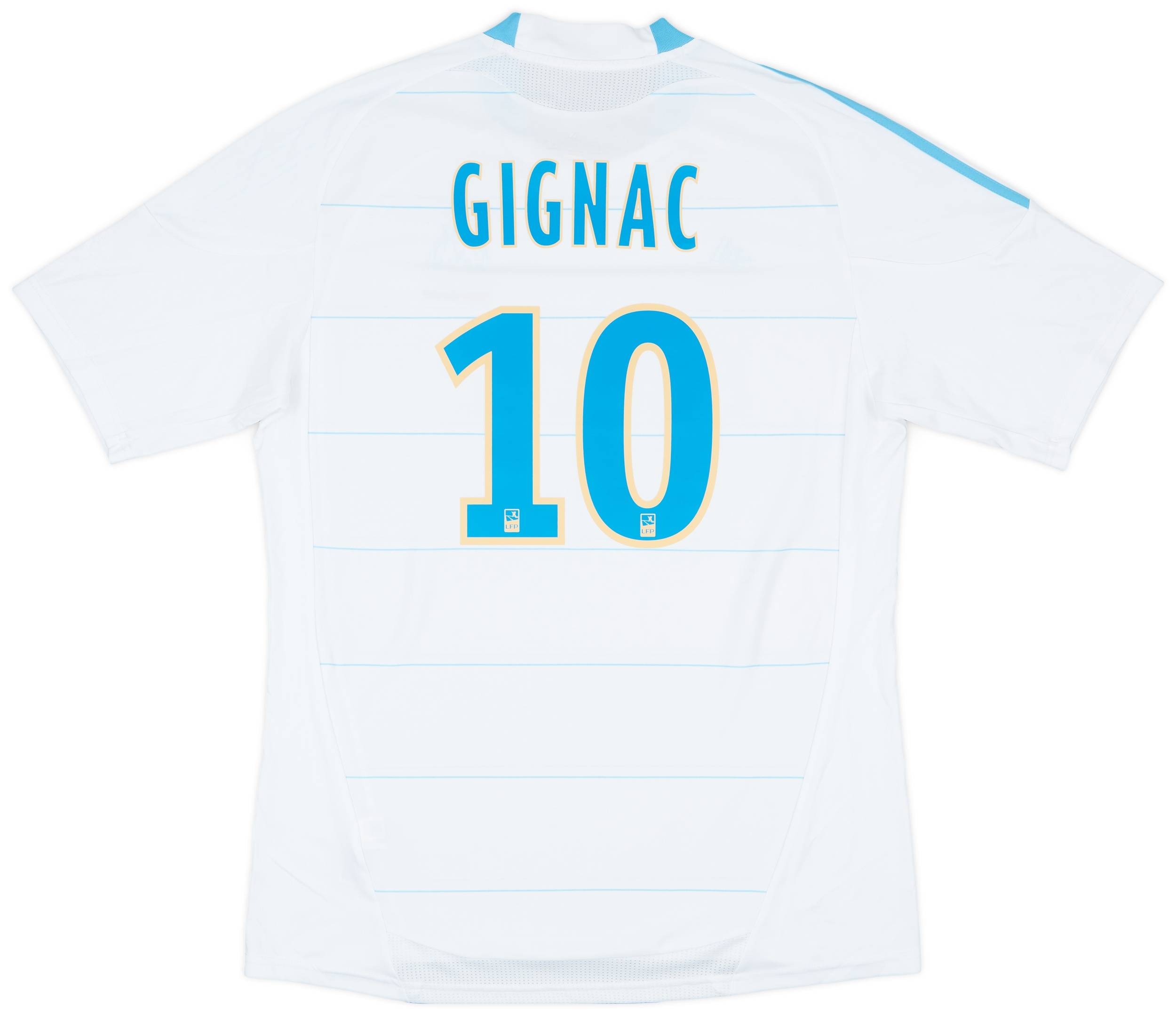 2010-11 Olympique Marseille Home Shirt Gignac #10 - 8/10 - (L)