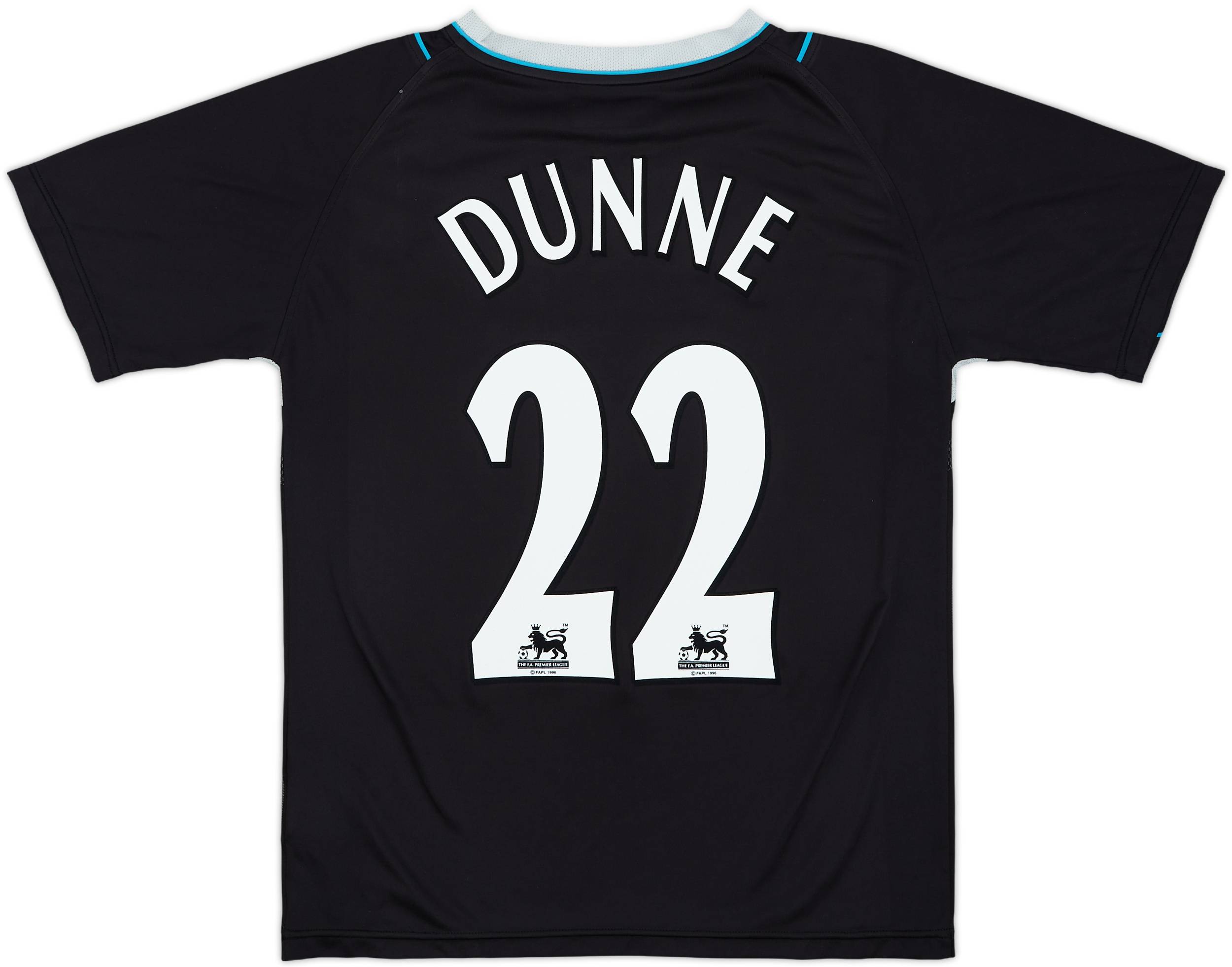 2006-07 Manchester City Away Shirt Dunne #22 - 7/10 - (M)