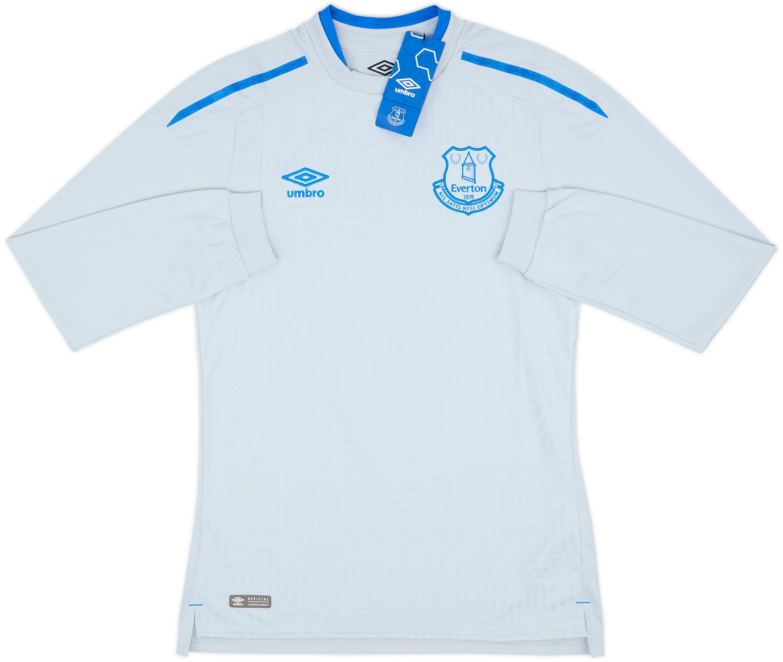 2017-18 Everton Away L/S Shirt (S)