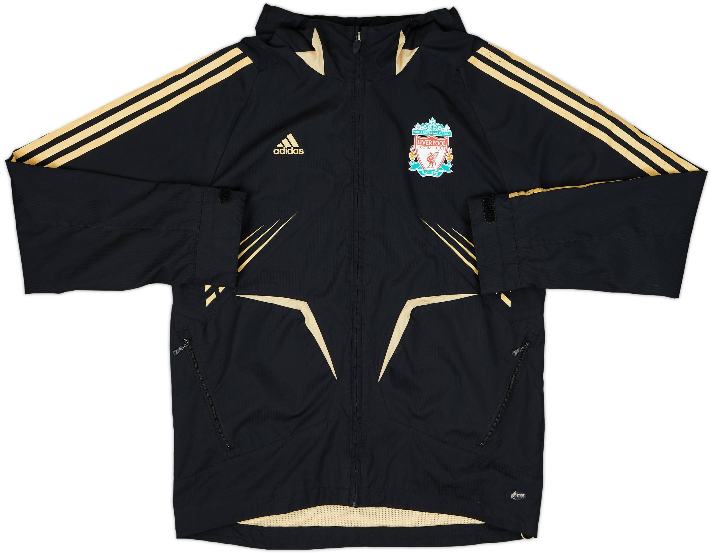 2008-09 Liverpool adidas Hooded Track Jacket - 8/10 - (M)