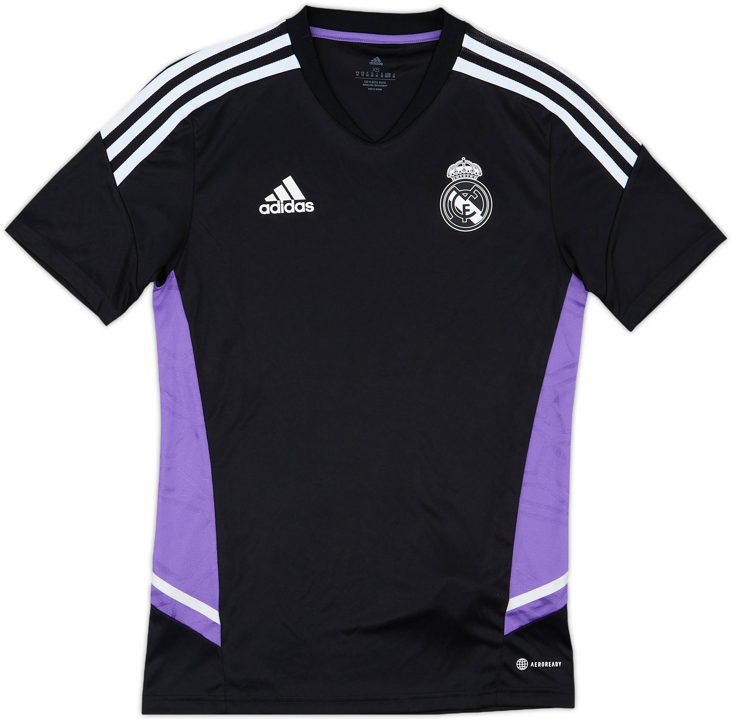 adidas Real Madrid XL ダークグレー シャツ adidas Performance REAL MADRID LONGSLEEVE JERSEY - Print T