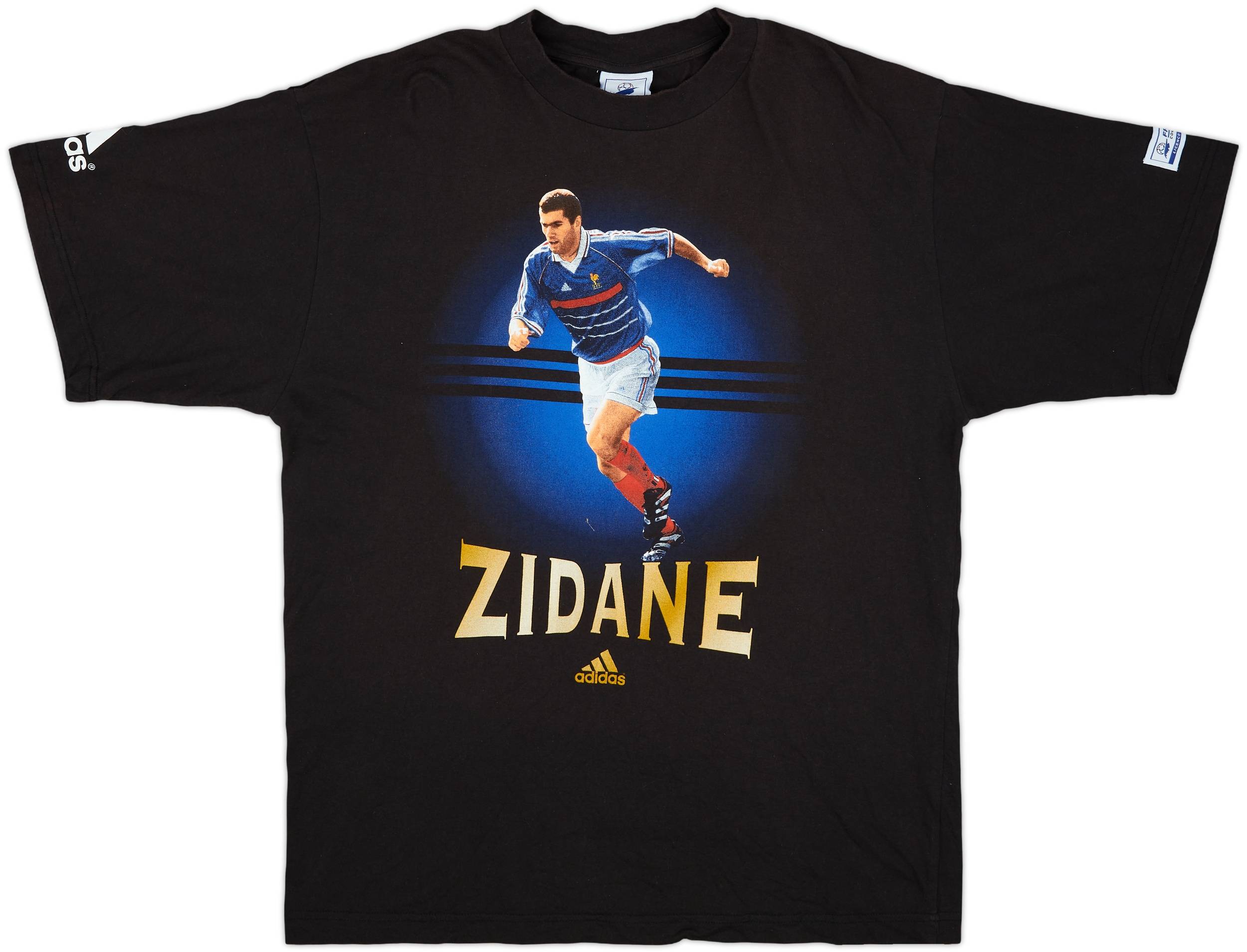 1998 France 98 adidas Graphic Tee Zidane #10 - 8/10 - (XL)