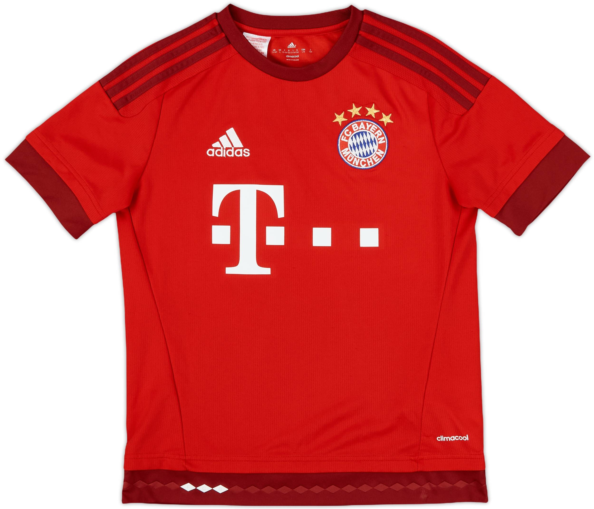 2015-16 Bayern Munich Home Shirt - 10/10 - (L.Boys)