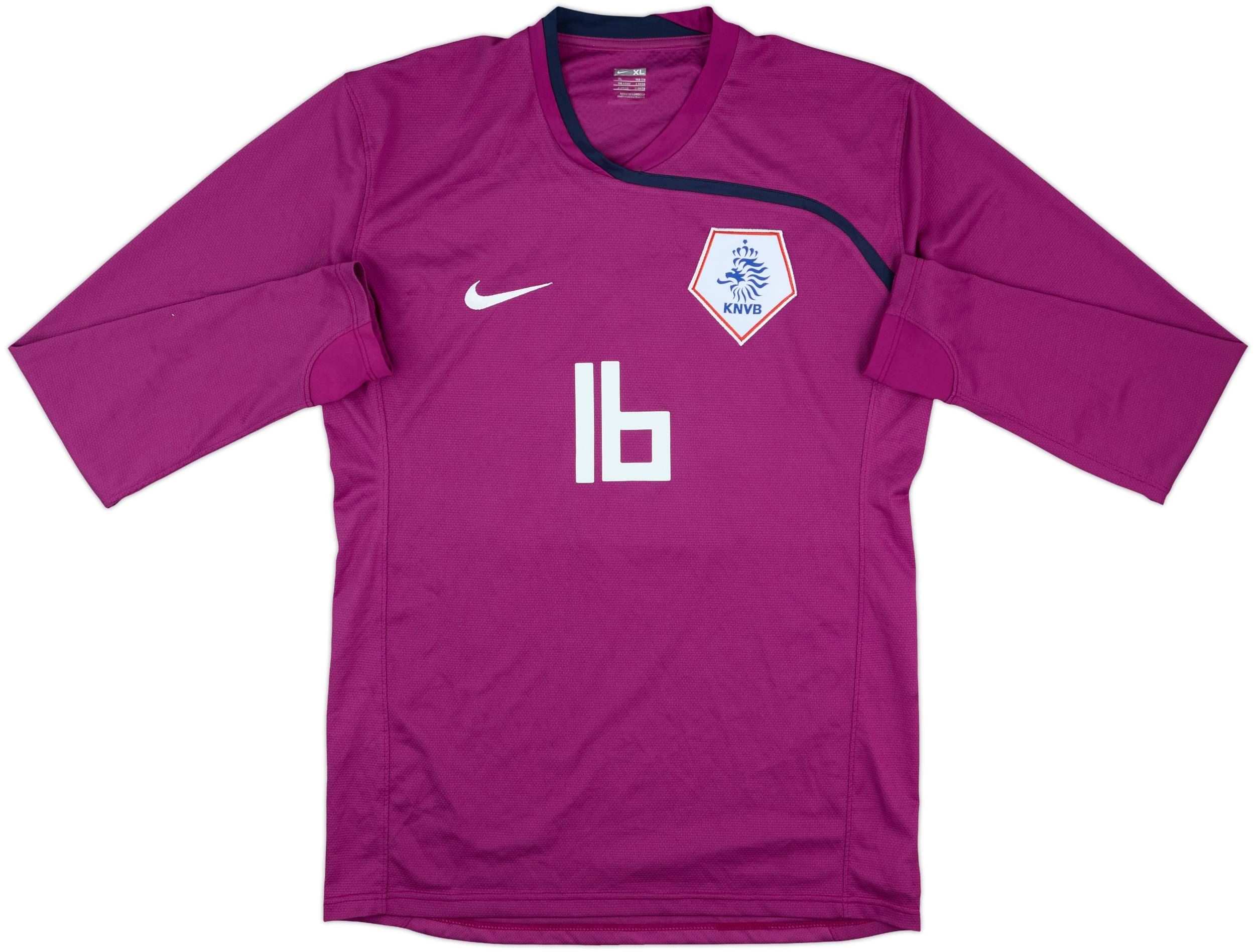 2008-10 Netherlands Match Issue GK Shirt #16