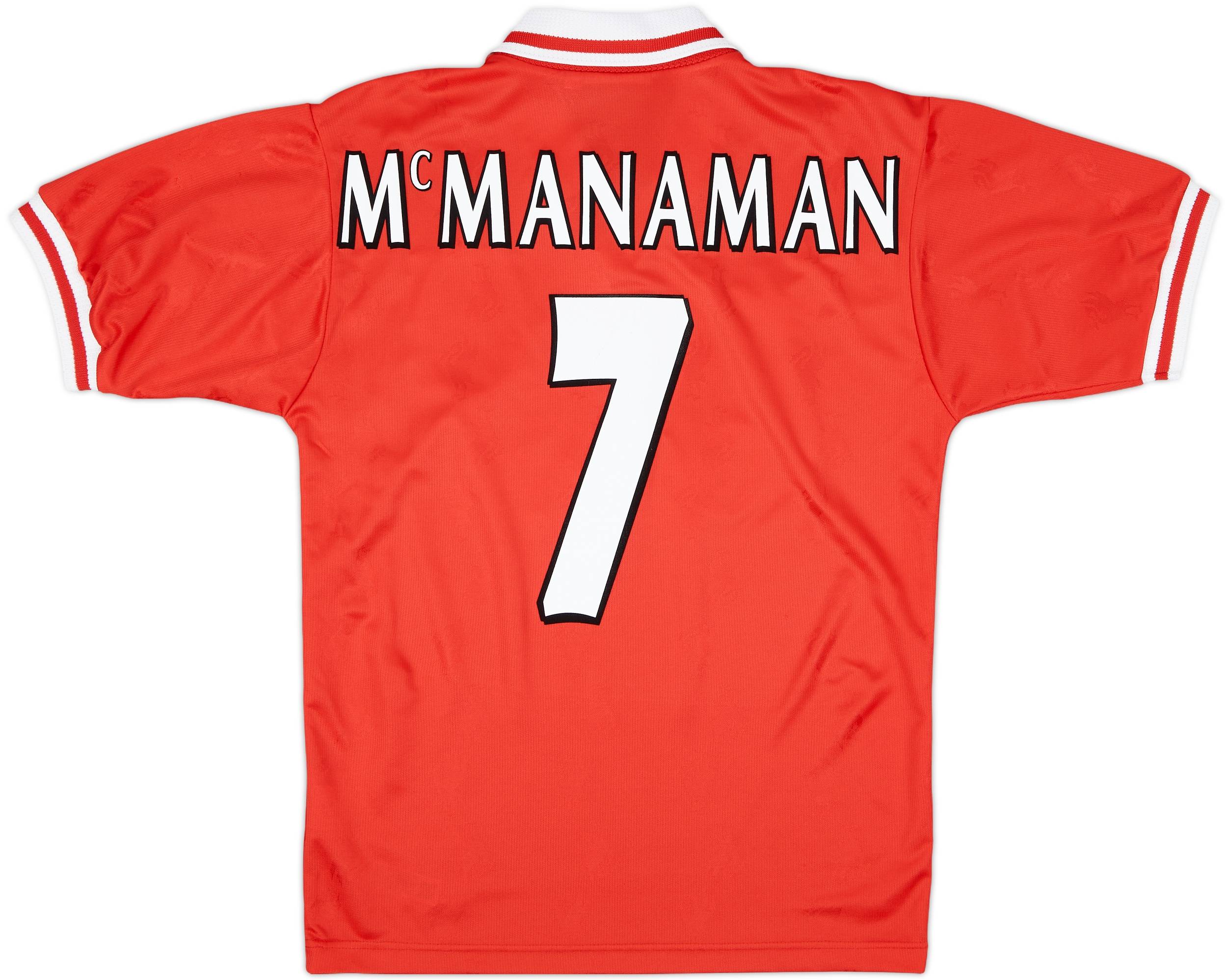 【2024春夏新作】 #7 McManaman Shirt Home Liverpool 1996-98 - (S) - 7/10 ウェア