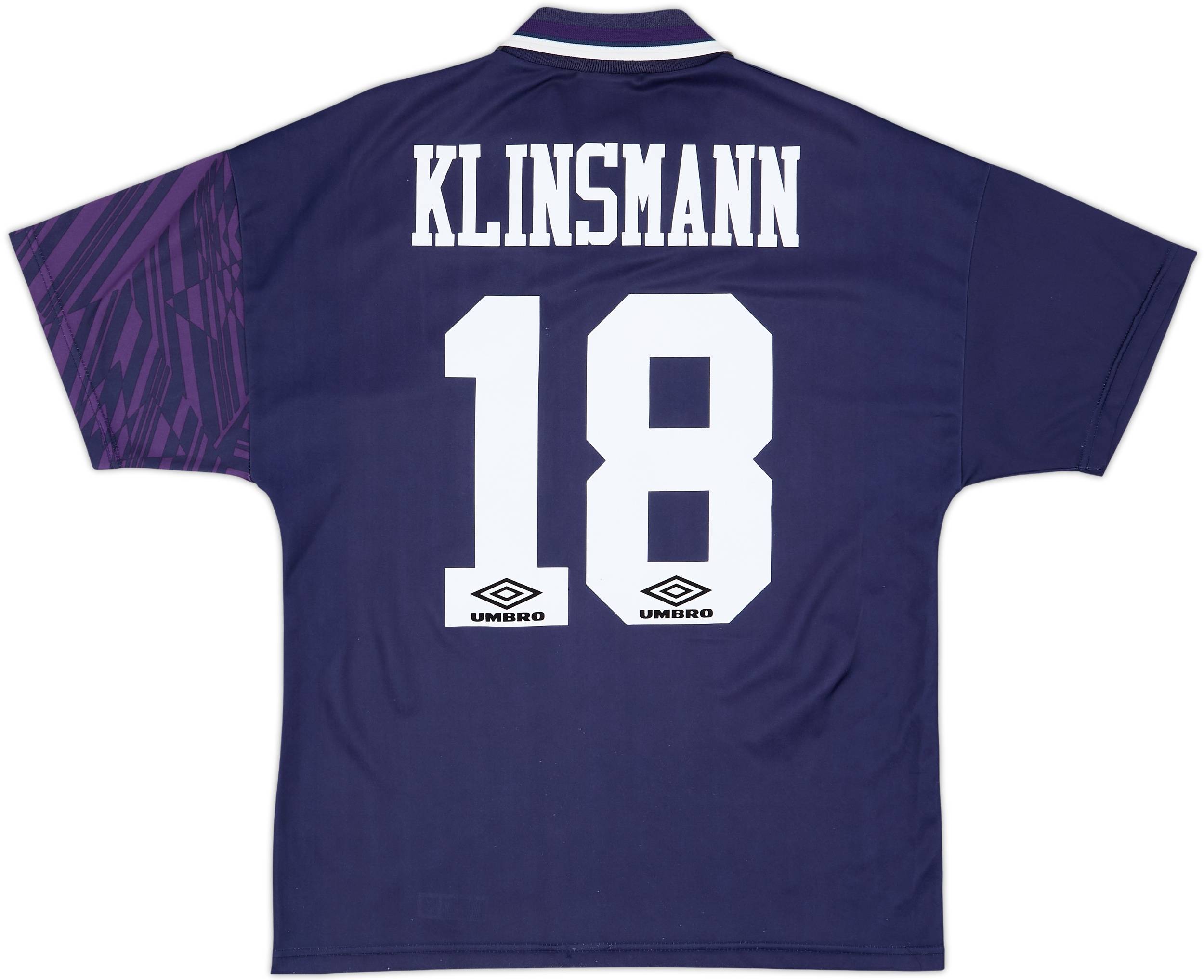 1994-95 Tottenham Away Shirt Klinsmann #18 - 8/10 - (M)