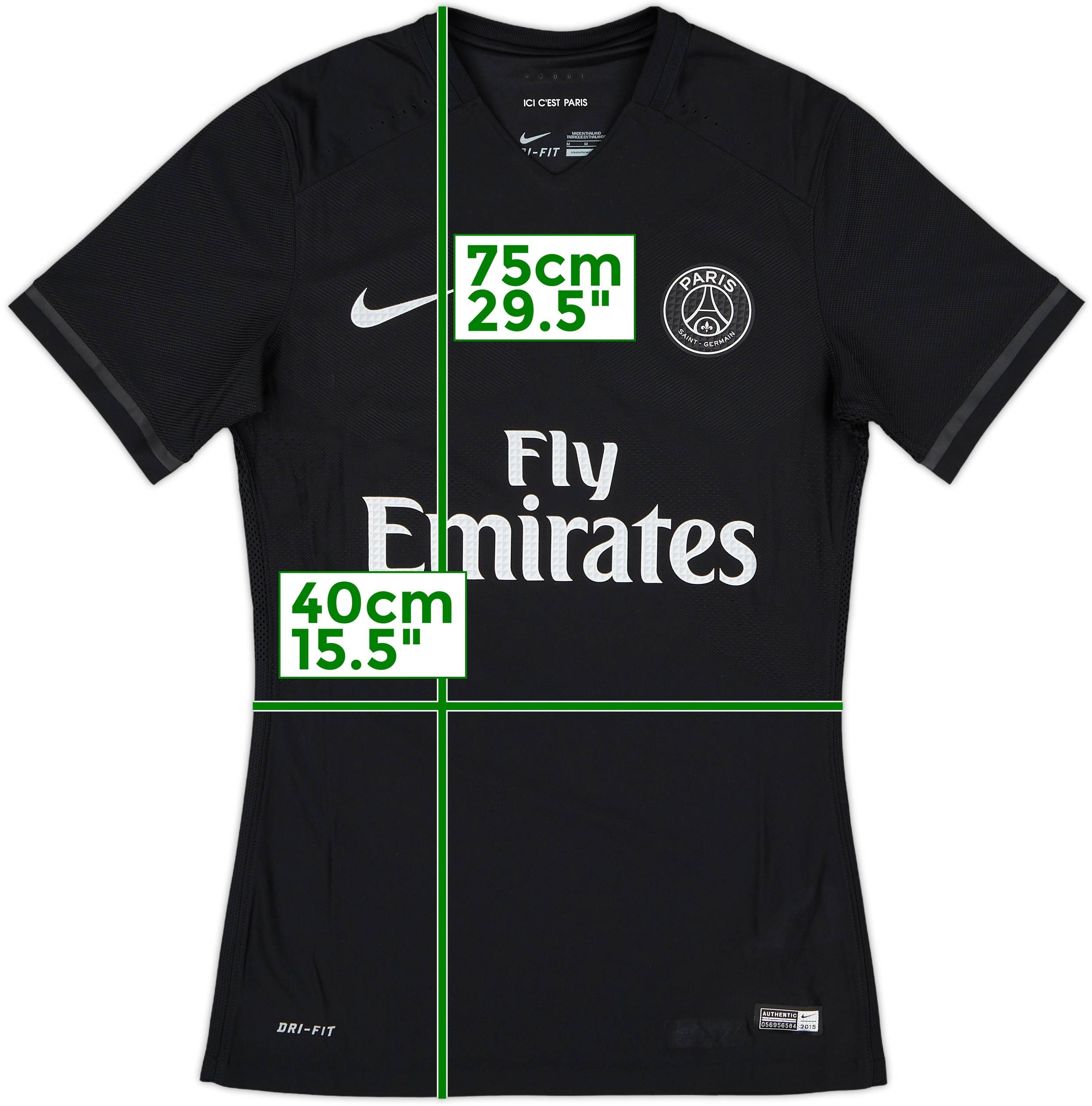Nike Paris Saint-Germain Ibrahimović 10 PSG NIKE 2015/2016 FOOTBALL HOME JERSEY #10 IBRAHIMOVIC SIZE