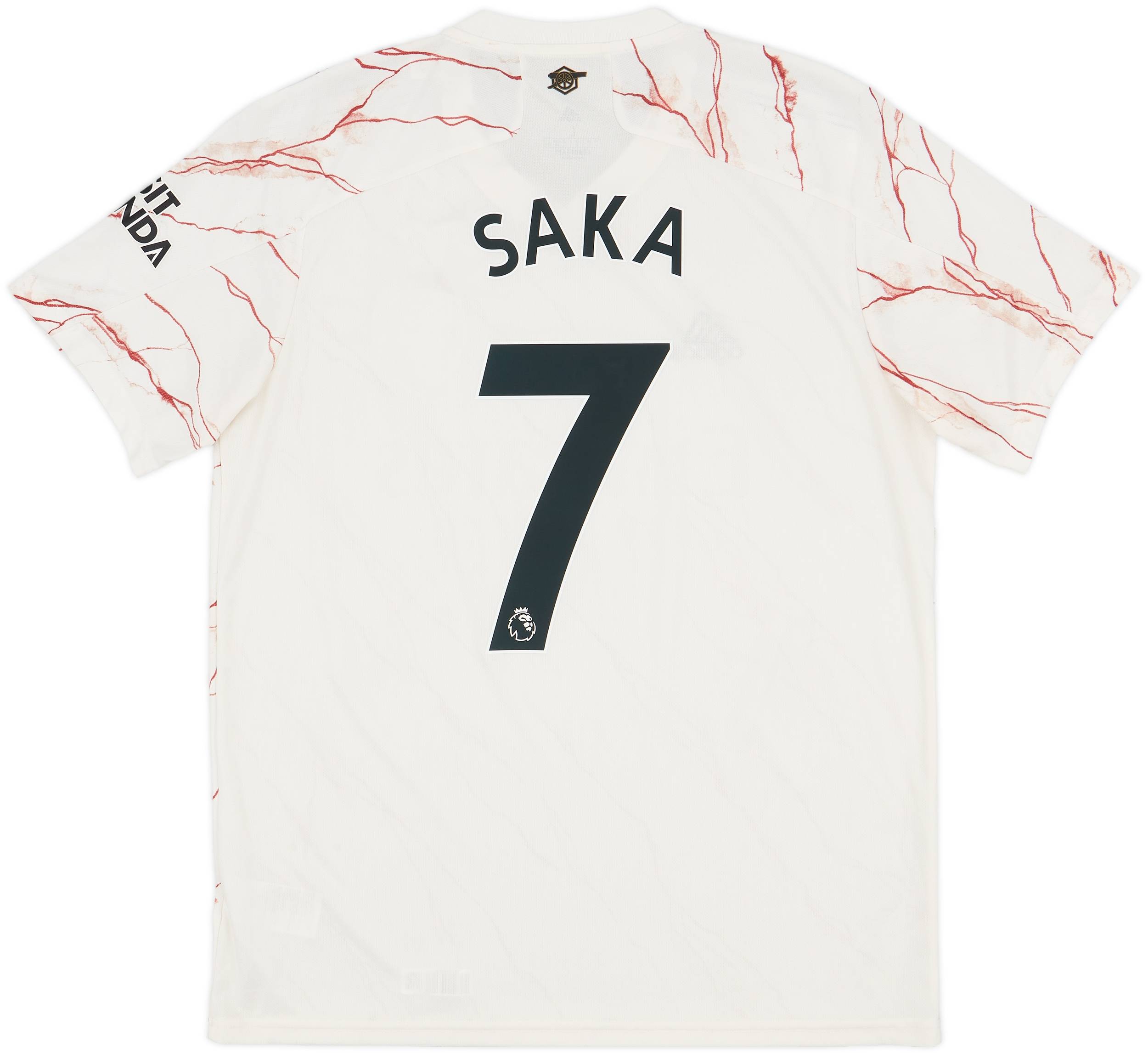 2020-21 Arsenal Away Shirt Saka #7 - 9/10 - (L)