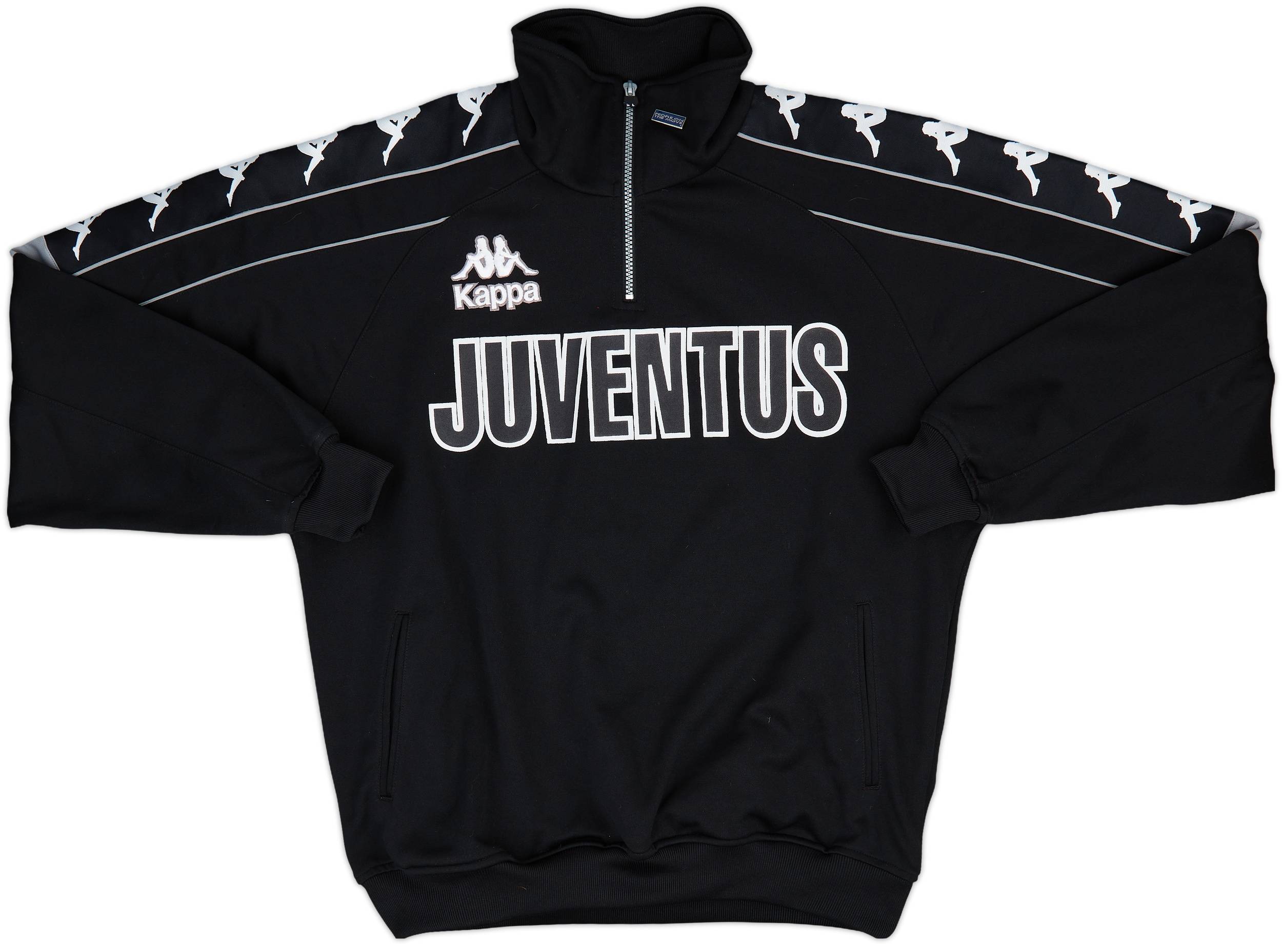 ユベントス JUVENTUS 95-97　Kappa デルピエロ 1995-97 Juventus Kappa 1/4 Zip Drill Top - 7/10 - (M)