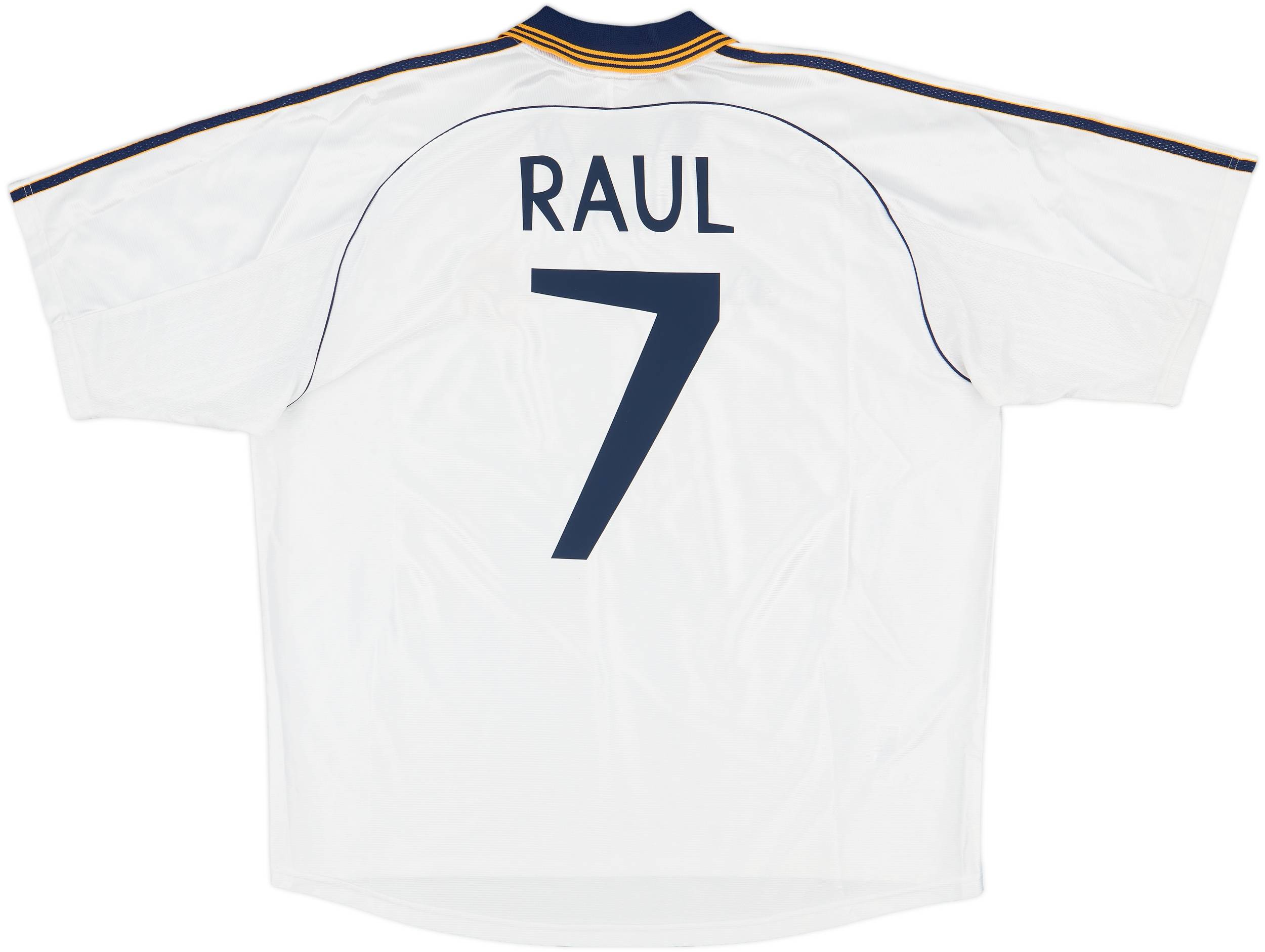 1998-00 Real Madrid Home Shirt Raul #7 - 8/10 - (XL)
