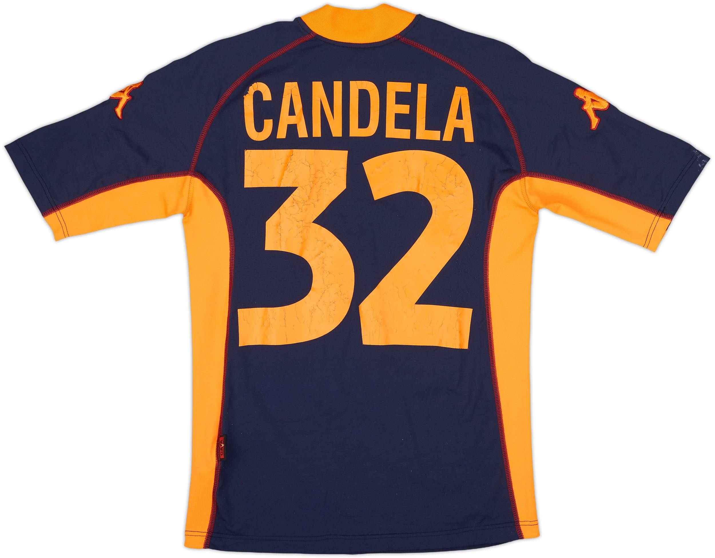 2001-02 Roma Third Shirt Candela #32 - 5/10 - (S)