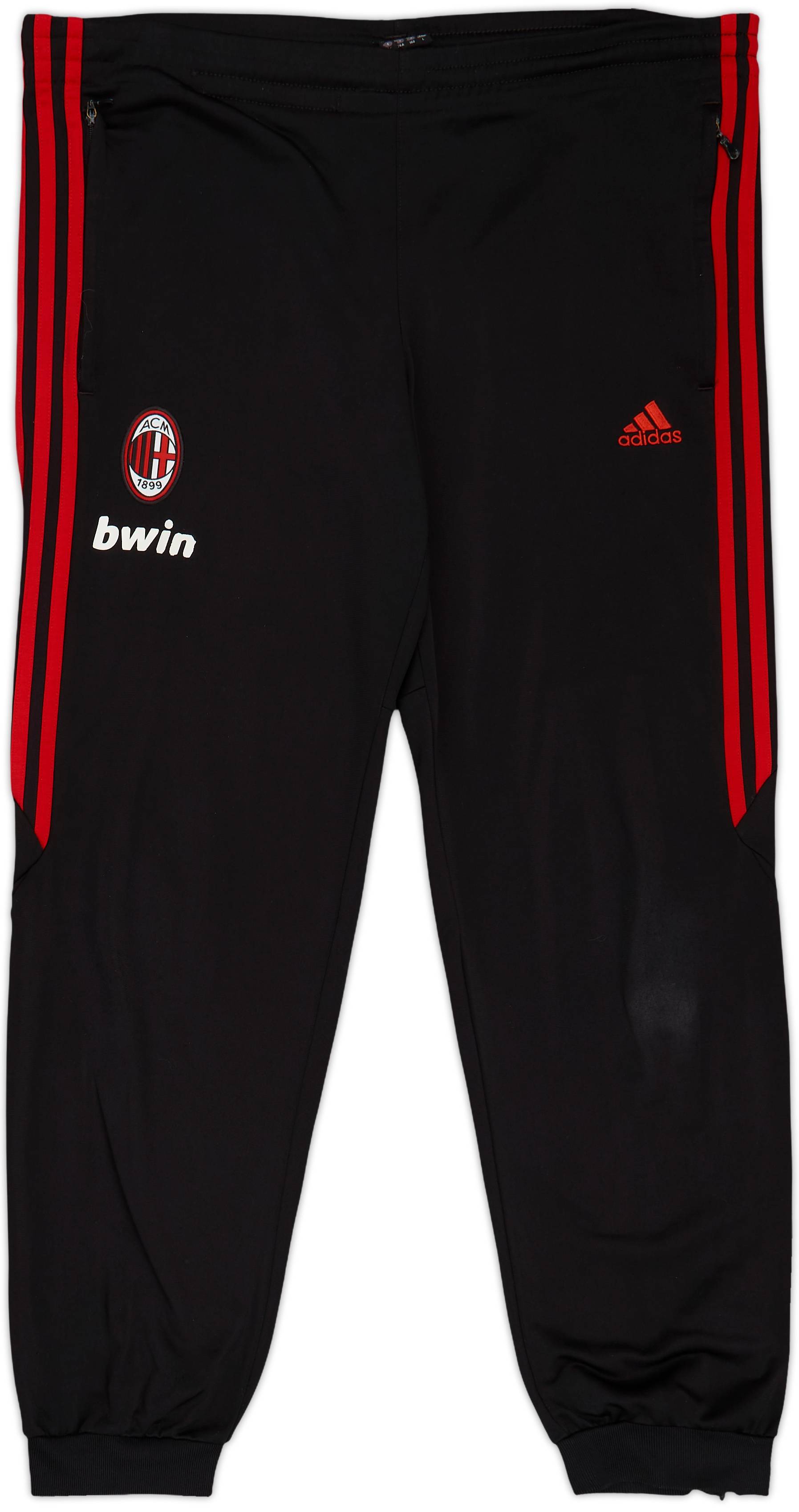 09-10 adidas ACミラン bwin トラックパンツ ブラック L - メルカリ