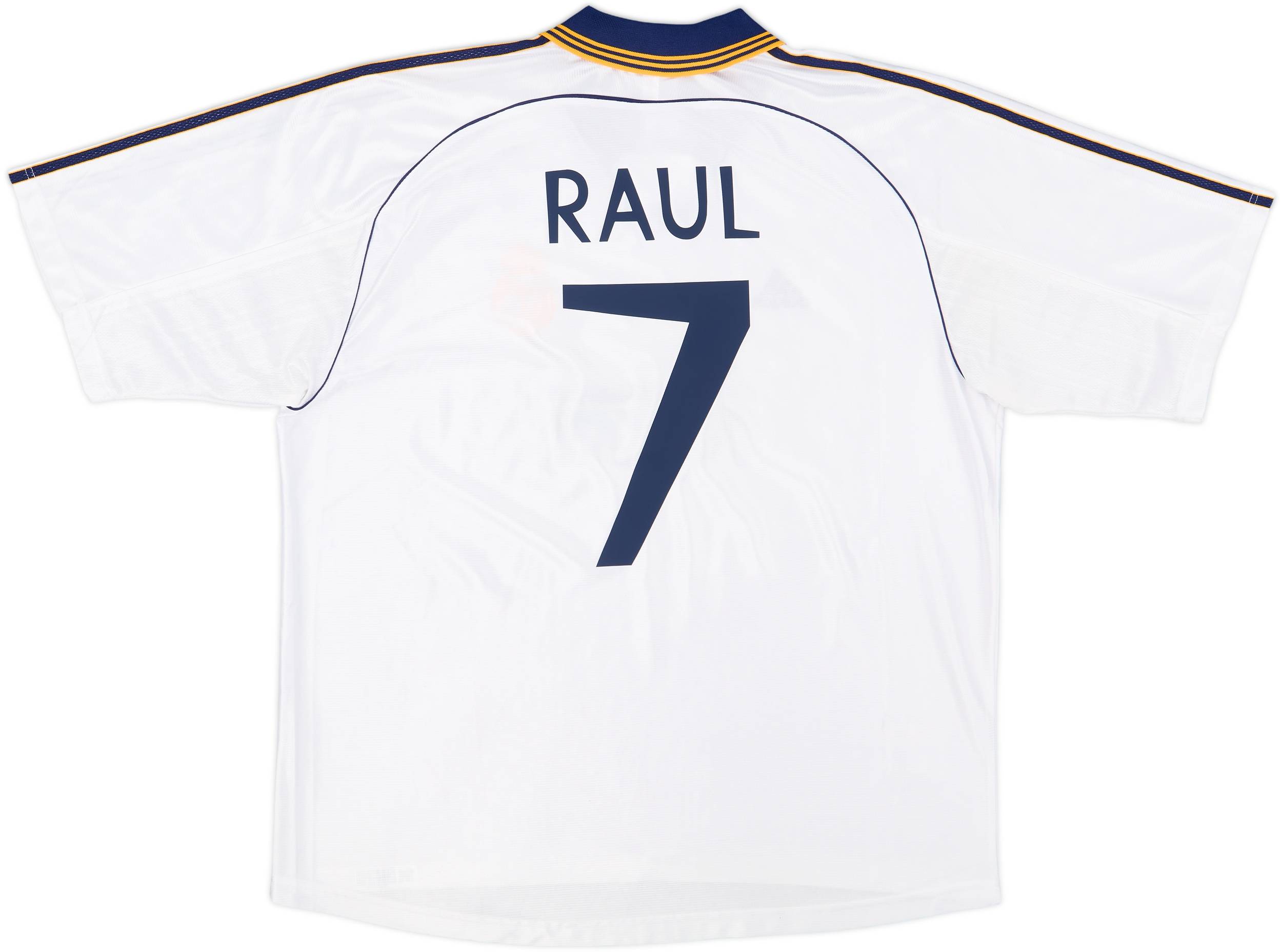 1998-00 Real Madrid Home Shirt Raul #7 - 8/10 - (XL)