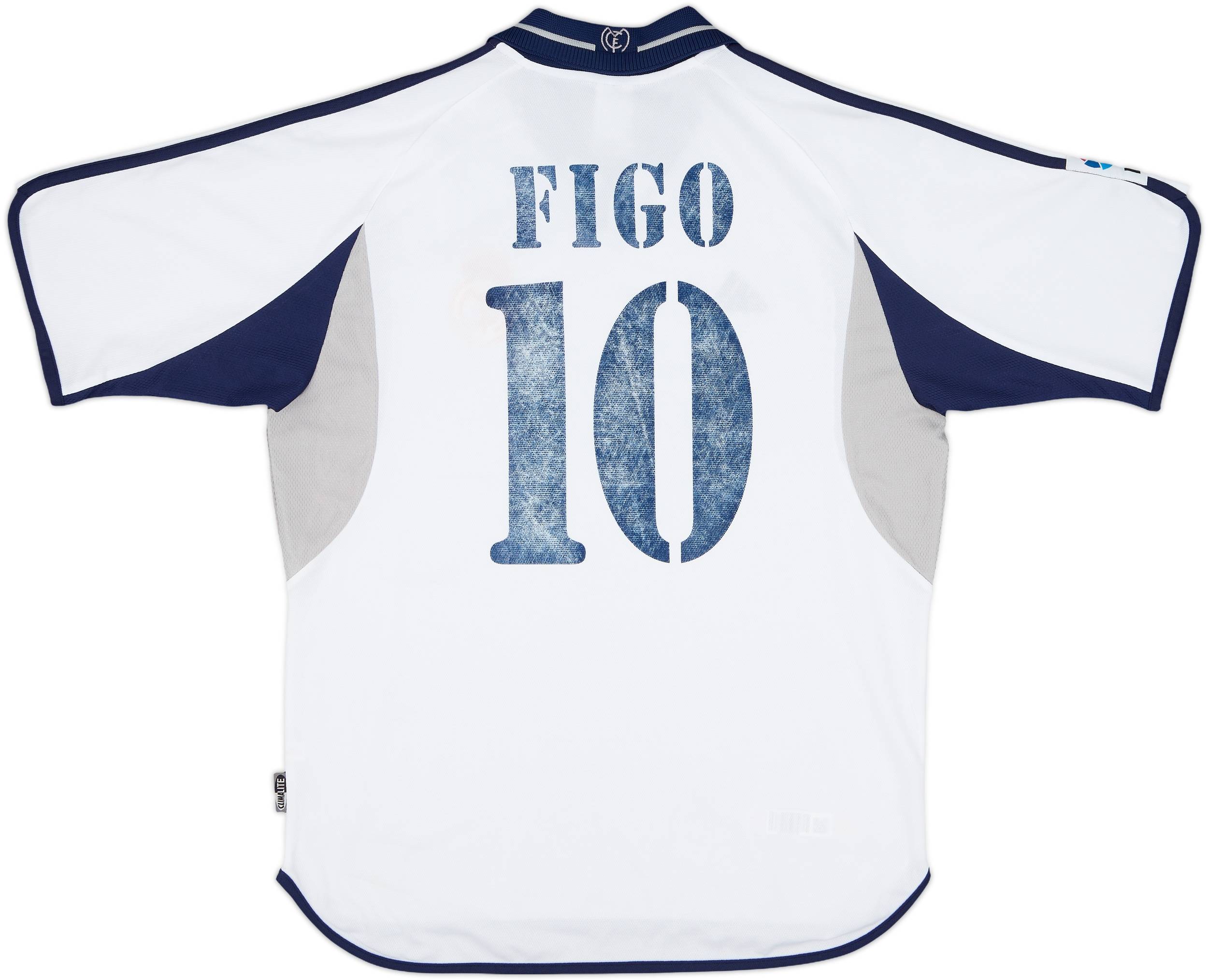2000-01 Real Madrid Home Shirt Figo #10 - 5/10 - (M)