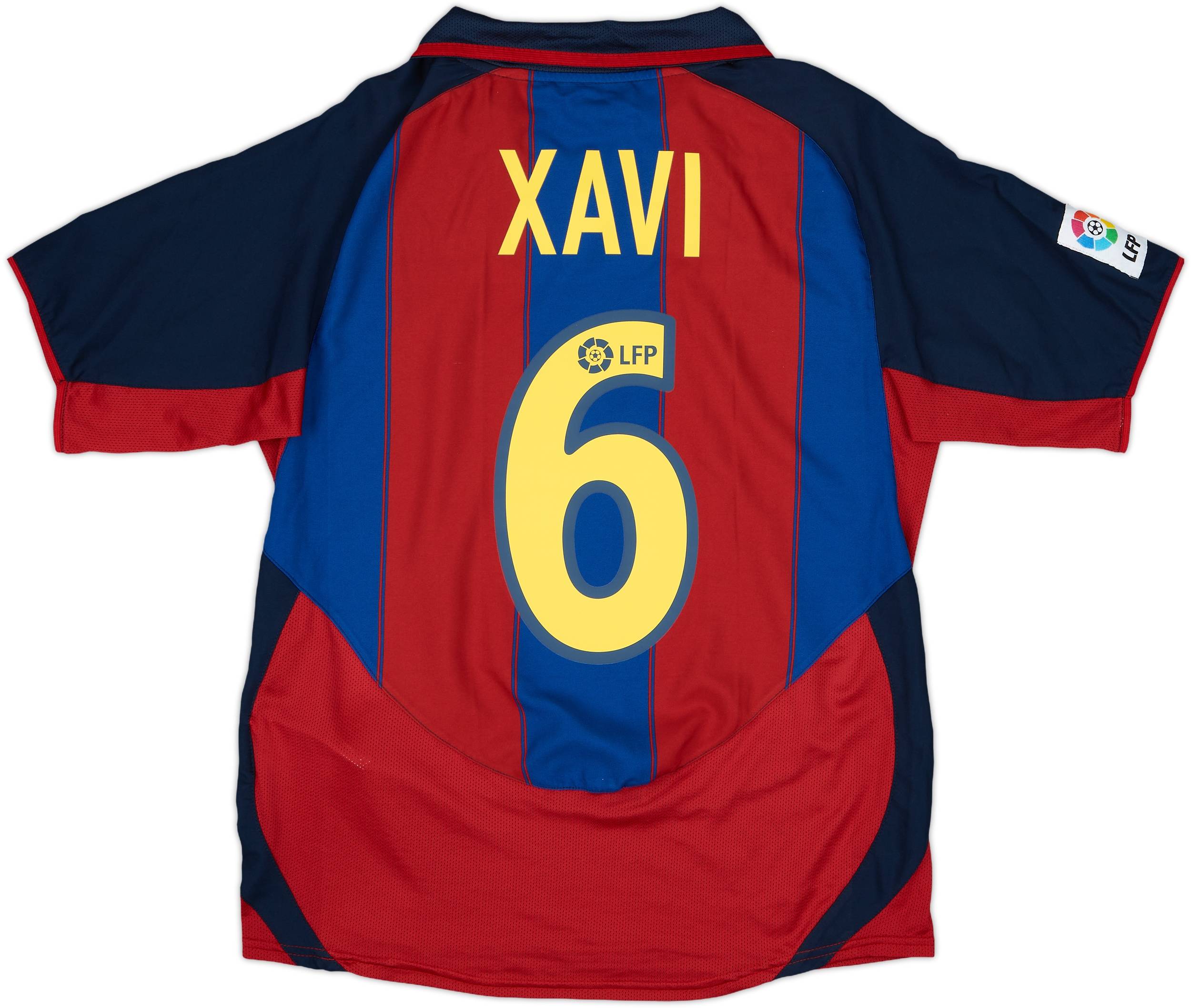 2003-04 Barcelona Home Shirt Xavi #6 - 9/10 - (S)