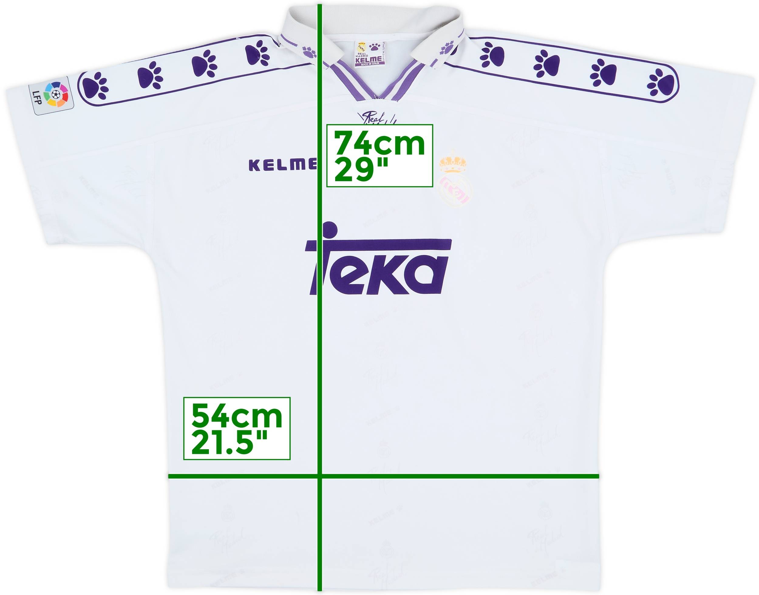 1994-96 Real Madrid Home Shirt - 4/10 - (XXL)