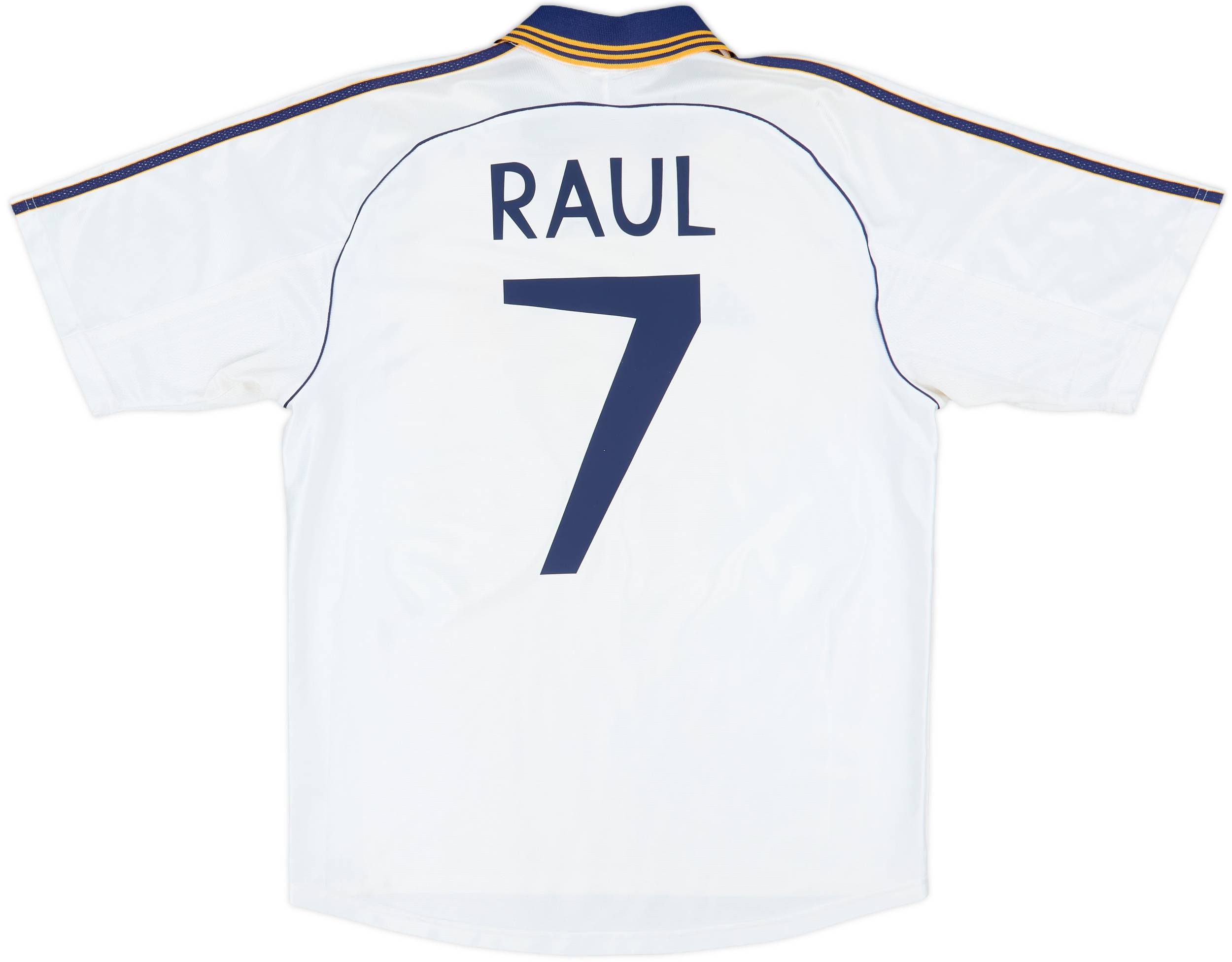 1998-00 Real Madrid Home Shirt Raul #7 - 7/10 - (L)