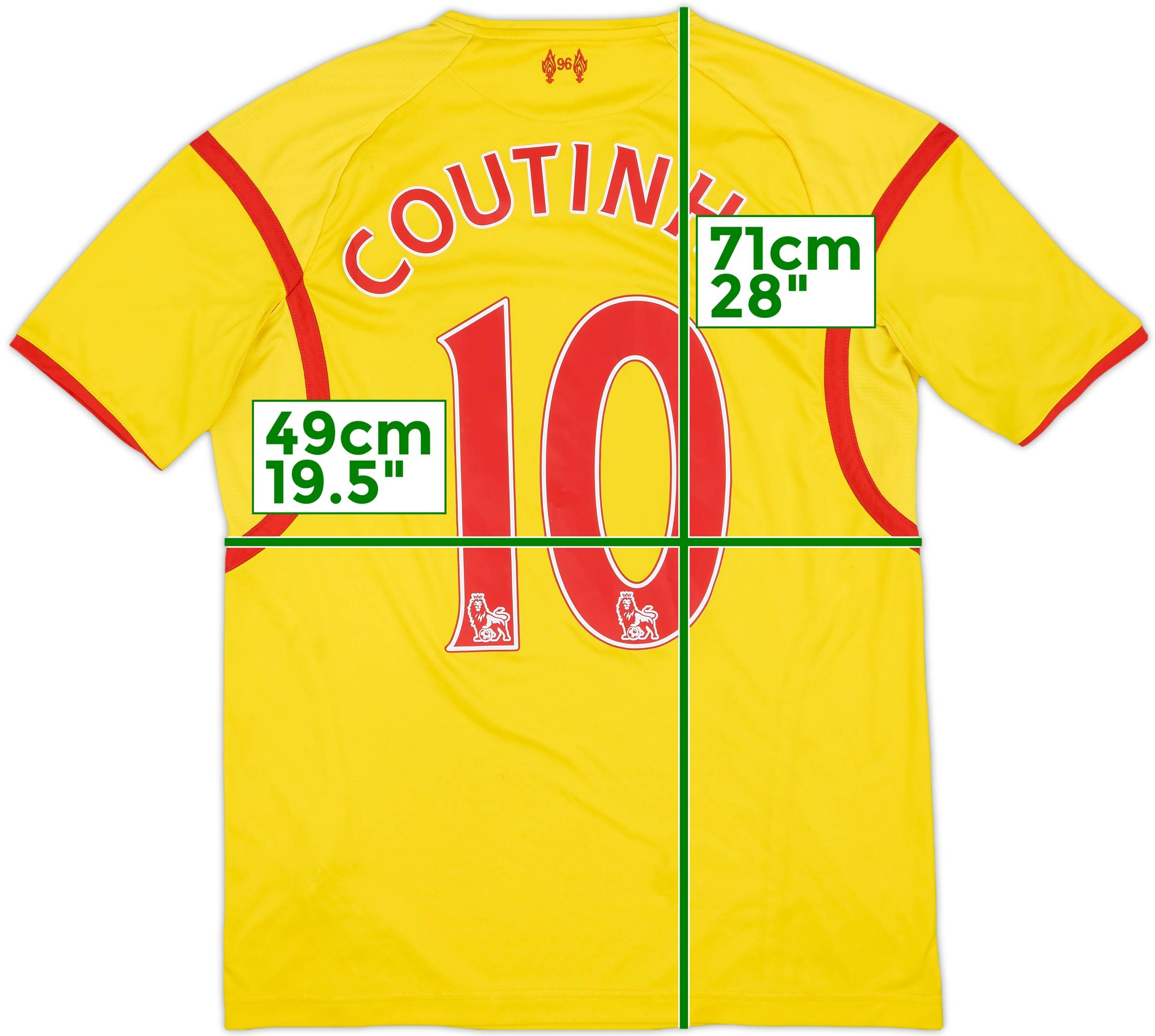 2014-15 Liverpool Away Shirt Coutinho #10 - 7/10 - (M)