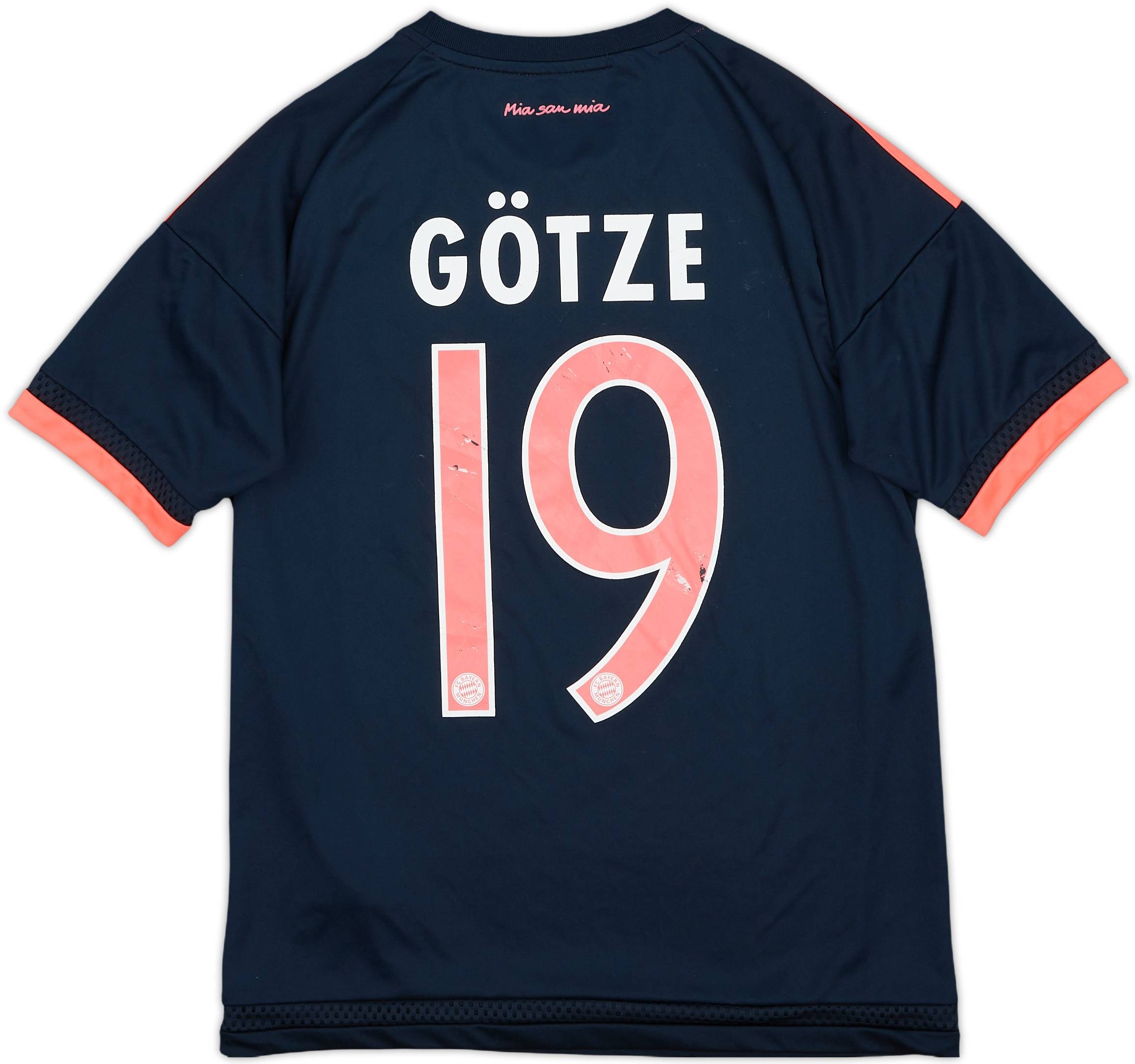 2015-16 Bayern Munich Third Shirt Gotze #19 - 7/10 - (L.Boys)