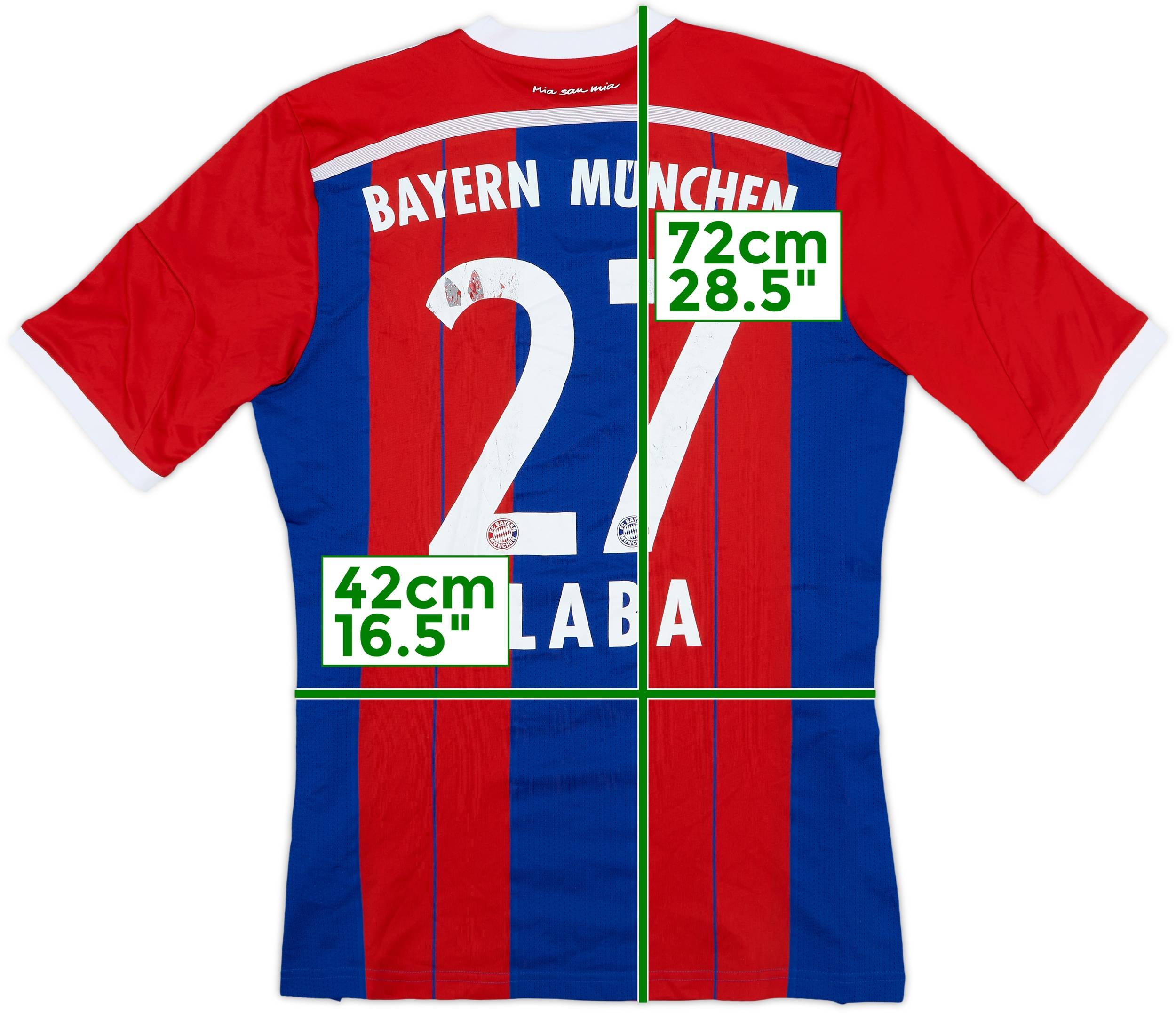 2014-15 Bayern Munich Home Shirt Alaba #27 - 5/10 - (M)