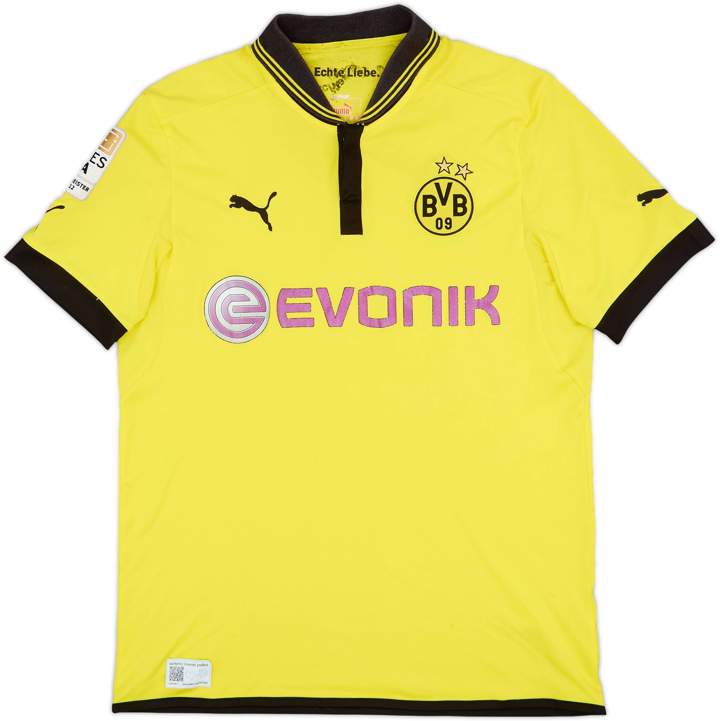 2012-13 Borussia Dortmund Home Shirt - 6/10 - (XL)