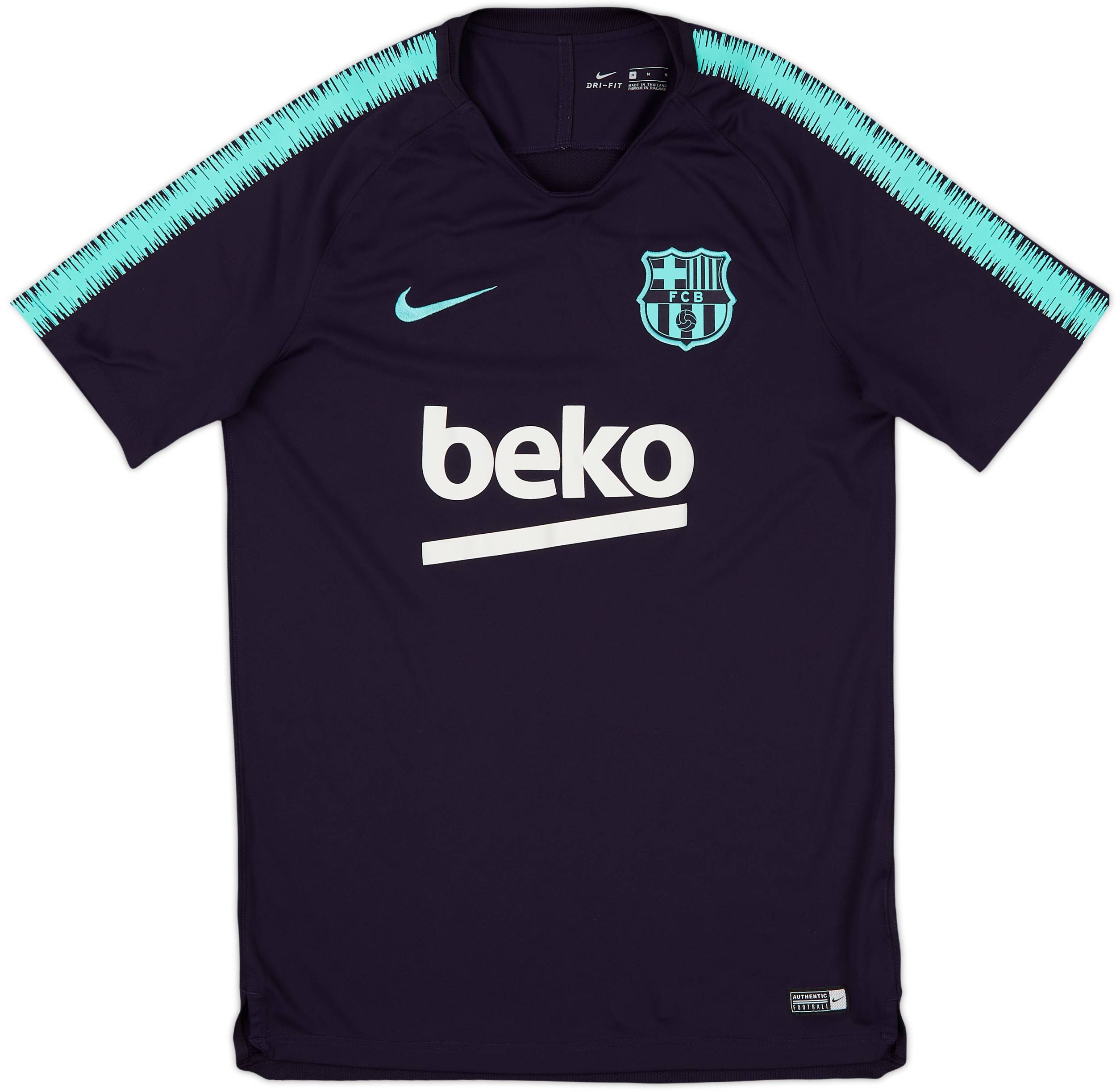 2018-19 Barcelona Nike Training Shirt - 8/10 - (M)