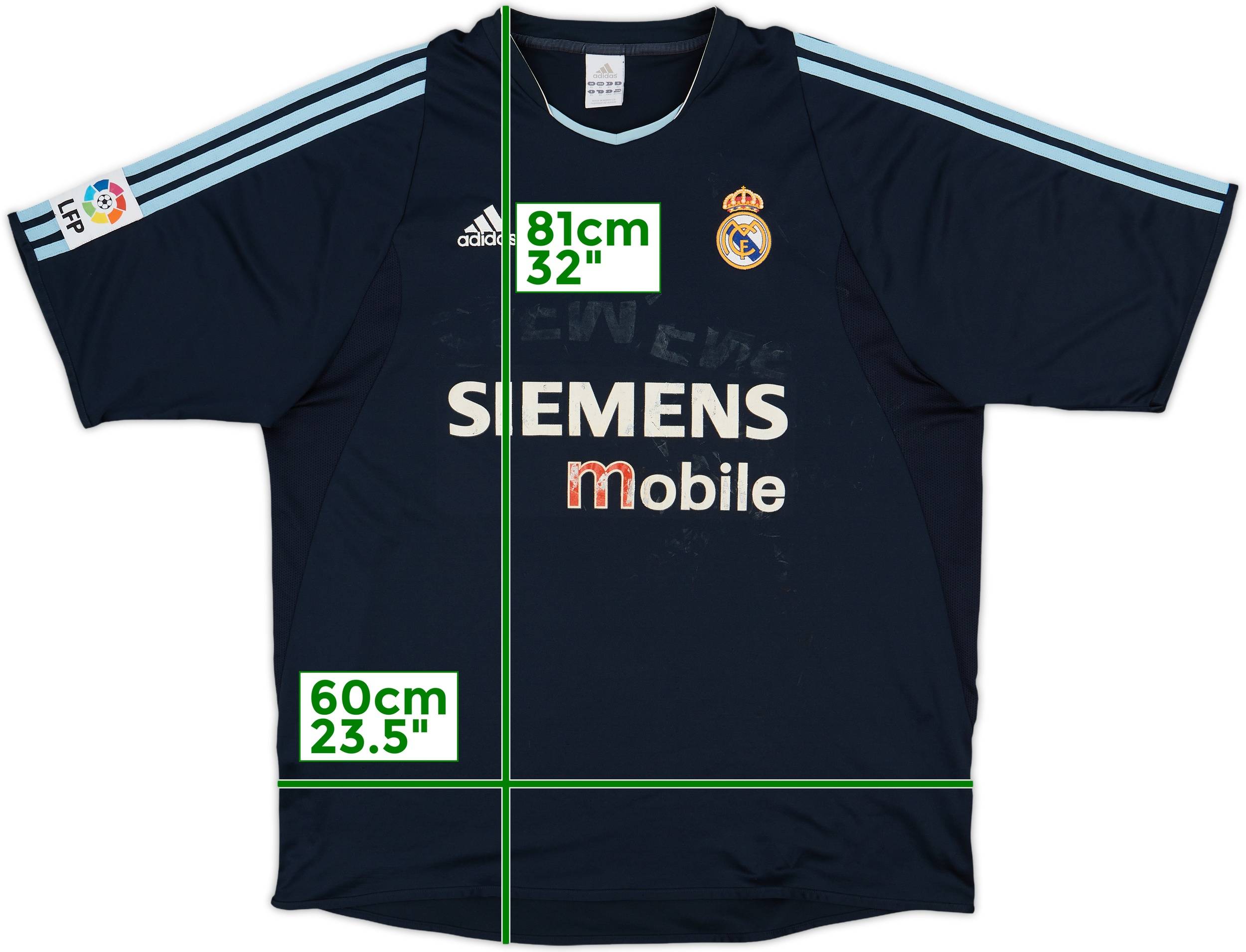 2003-04 Real Madrid Away Shirt - 4/10 - (XL)