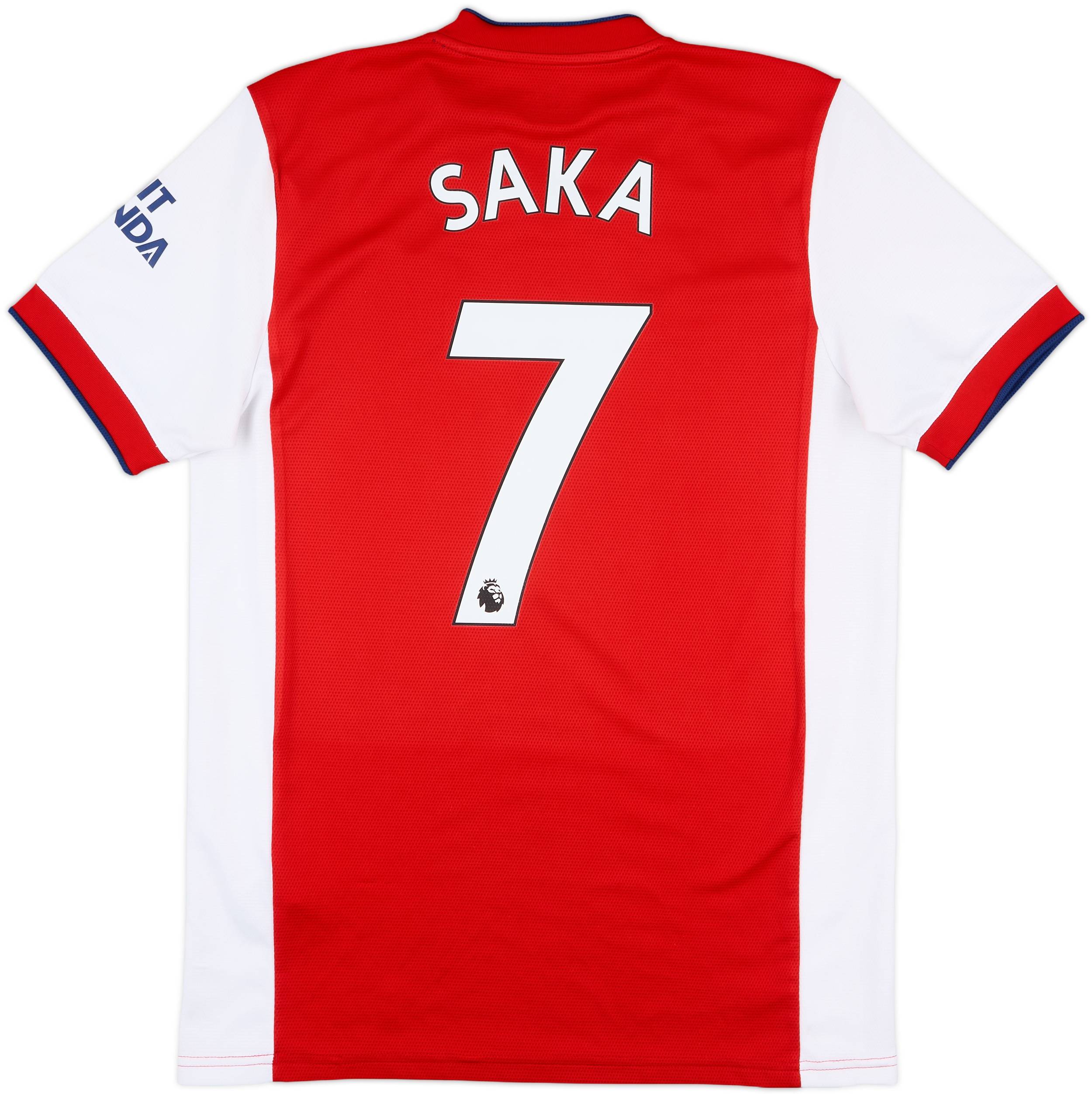 2021-22 Arsenal Home Shirt Saka #7 - 7/10 - (M)