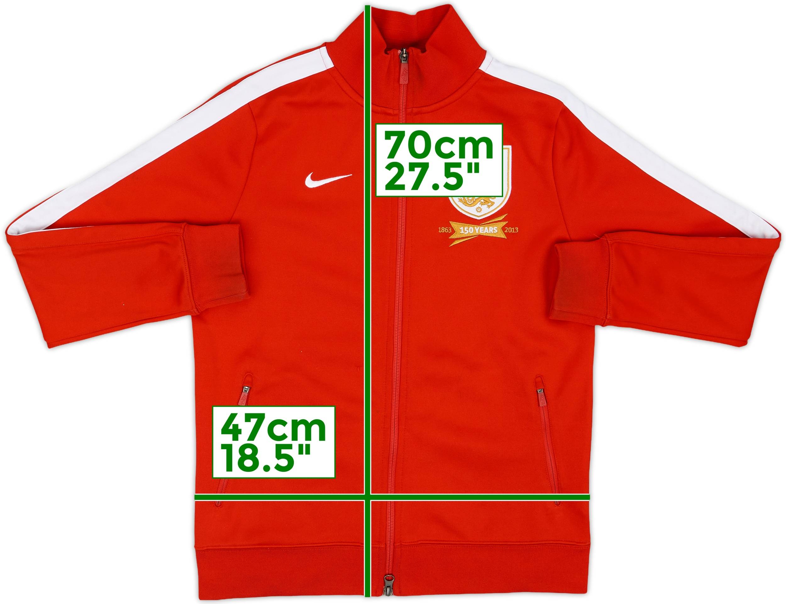 2013-14 England Nike Track Jacket - 7/10 - (XL.Boys)