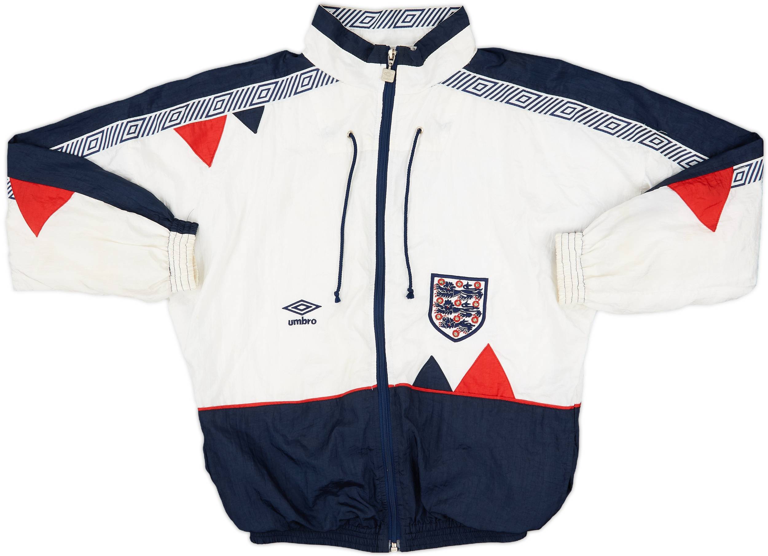 1990-92 England Umbro Track Jacket - 8/10 - (L.Boys)