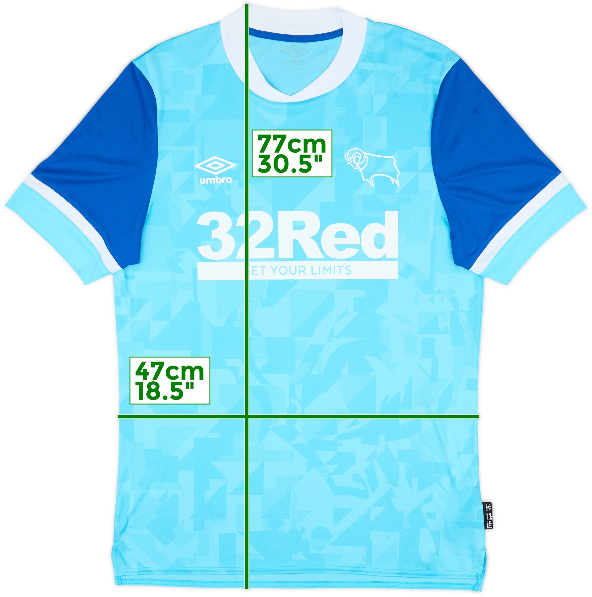 ウェア UMBRO DERBY COUNTY Rooney 2021-22 Derby County Away Shirt - 7/10 - (L)