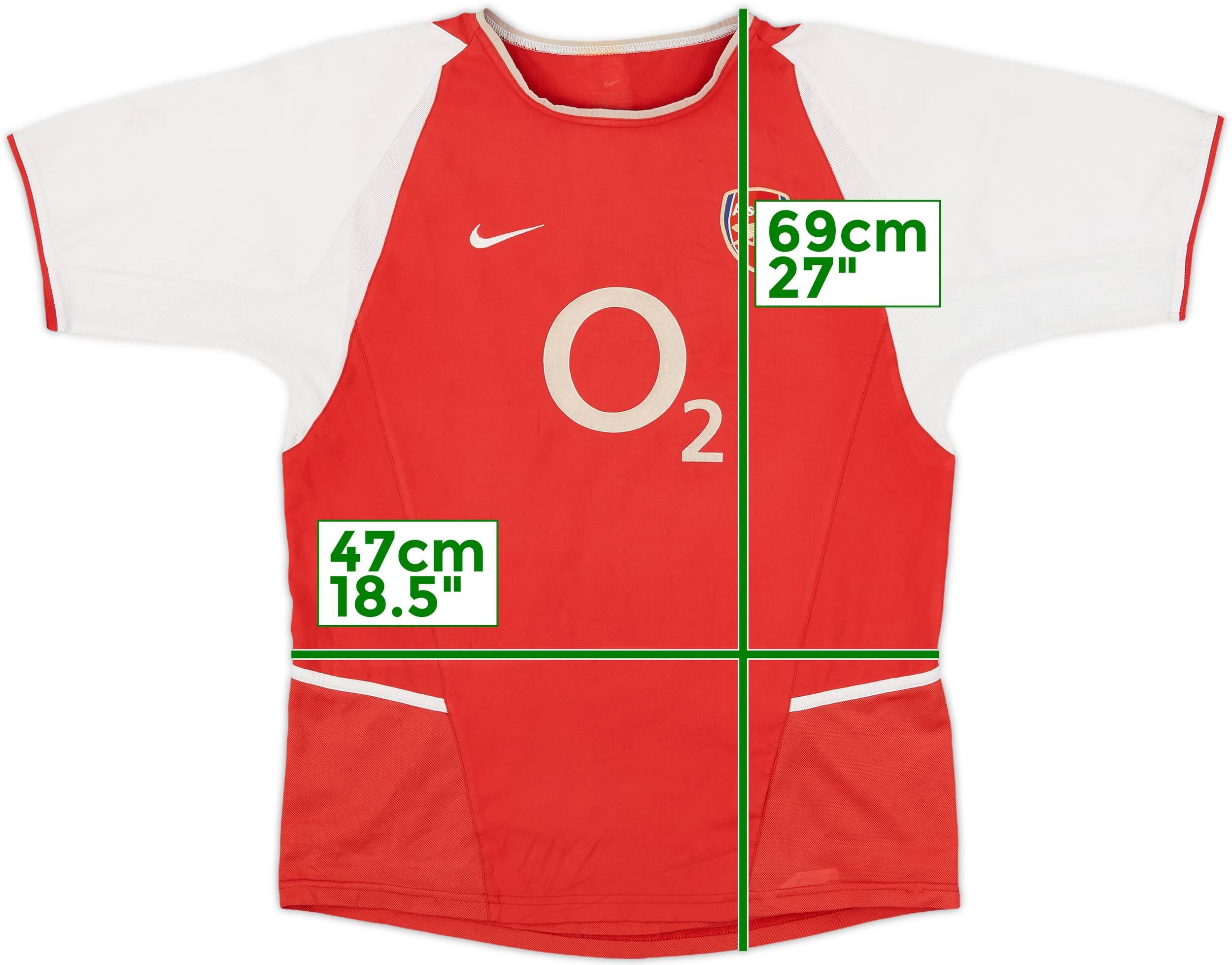 2002-04 Arsenal Home Shirt - 7/10 - (XL.Boys)