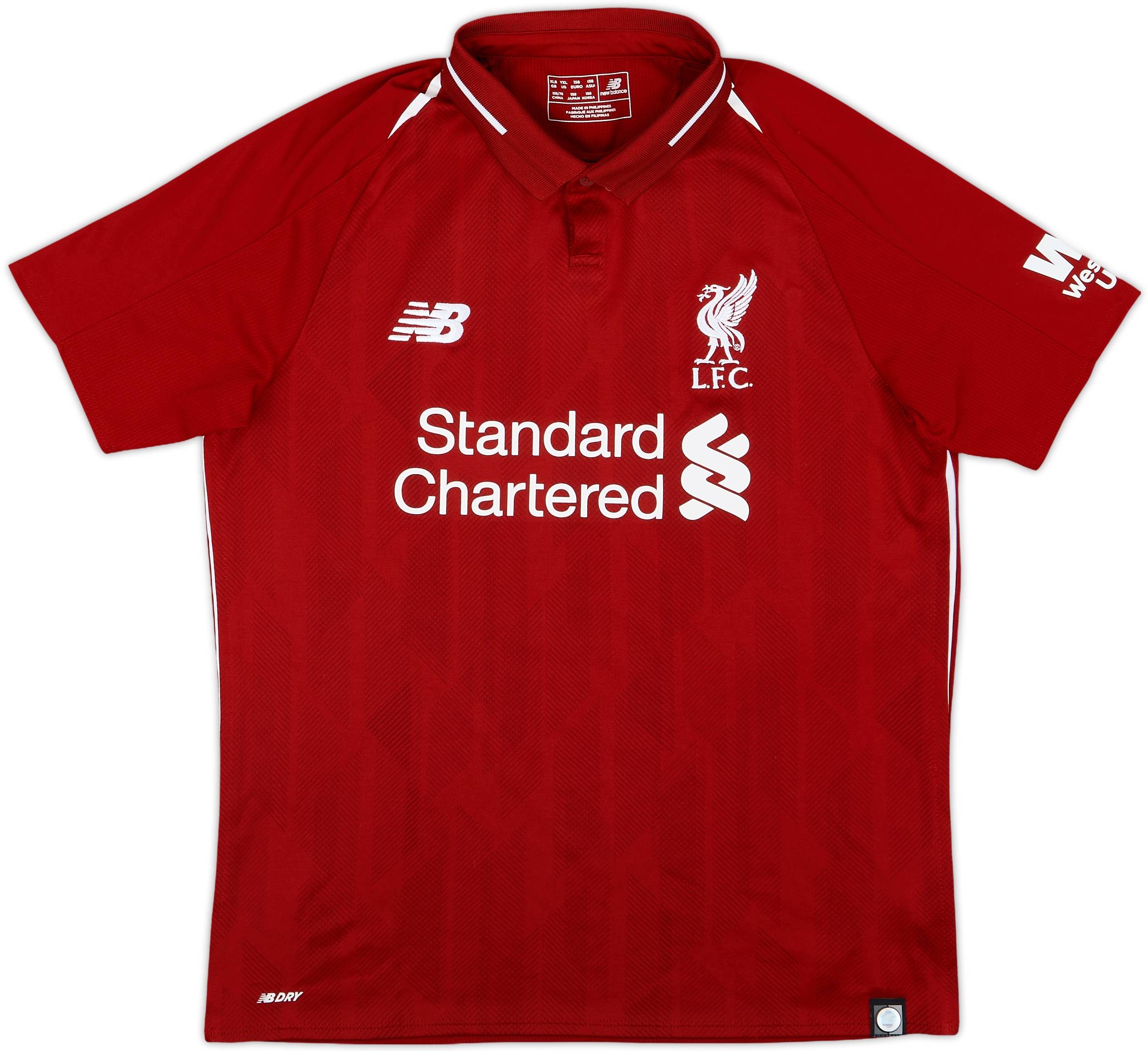 2018-19 Liverpool Home Shirt - 8/10 - (XL.Boys)