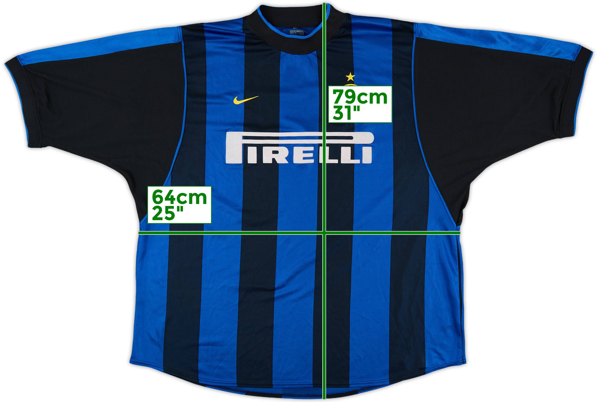 2000-01 Inter Milan Home Shirt Ronaldo #9 8/10 (XXL)